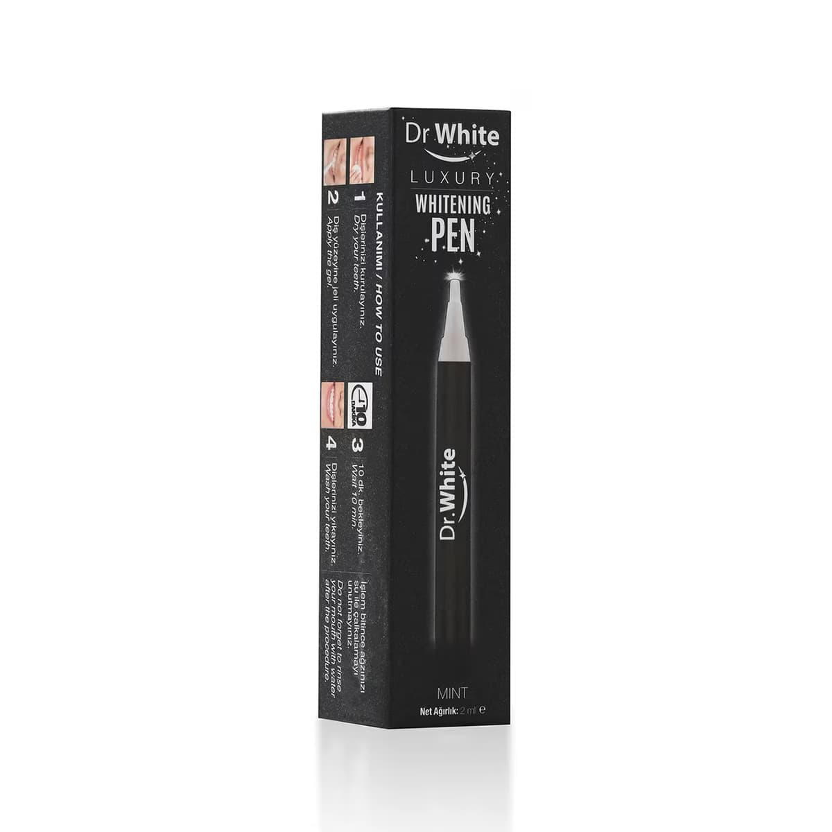 Dr. White Diş Beyazlatma Kalemi Black 2 ml