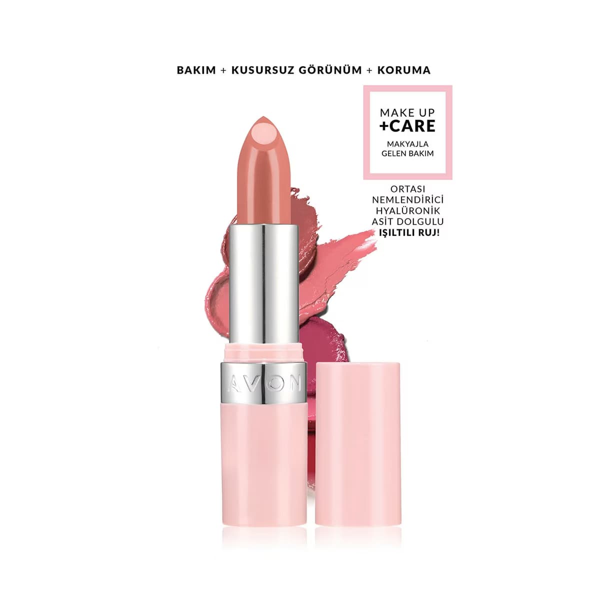 Avon Make Up +Care Hydramatic Işıltılı Ruj Peach - Gratis