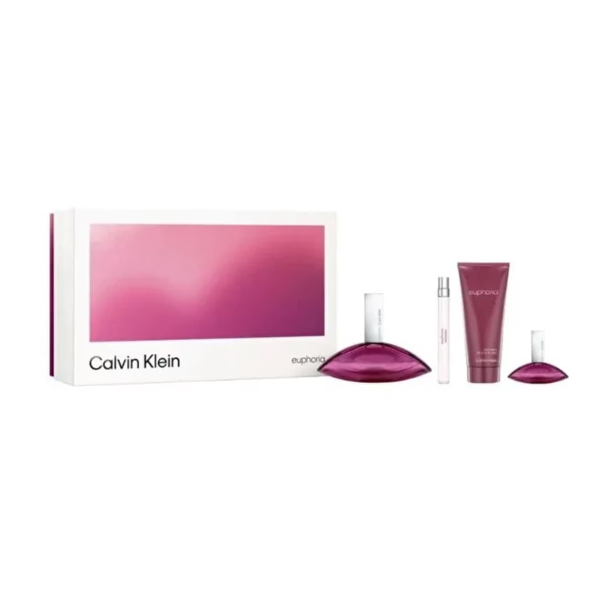 Calvin Klein Euphoria 100 ml Edp Parfüm + 10 ml Edp Parfüm + 15 ml Edp Parfüm + 100 ml Vücut Losyonu