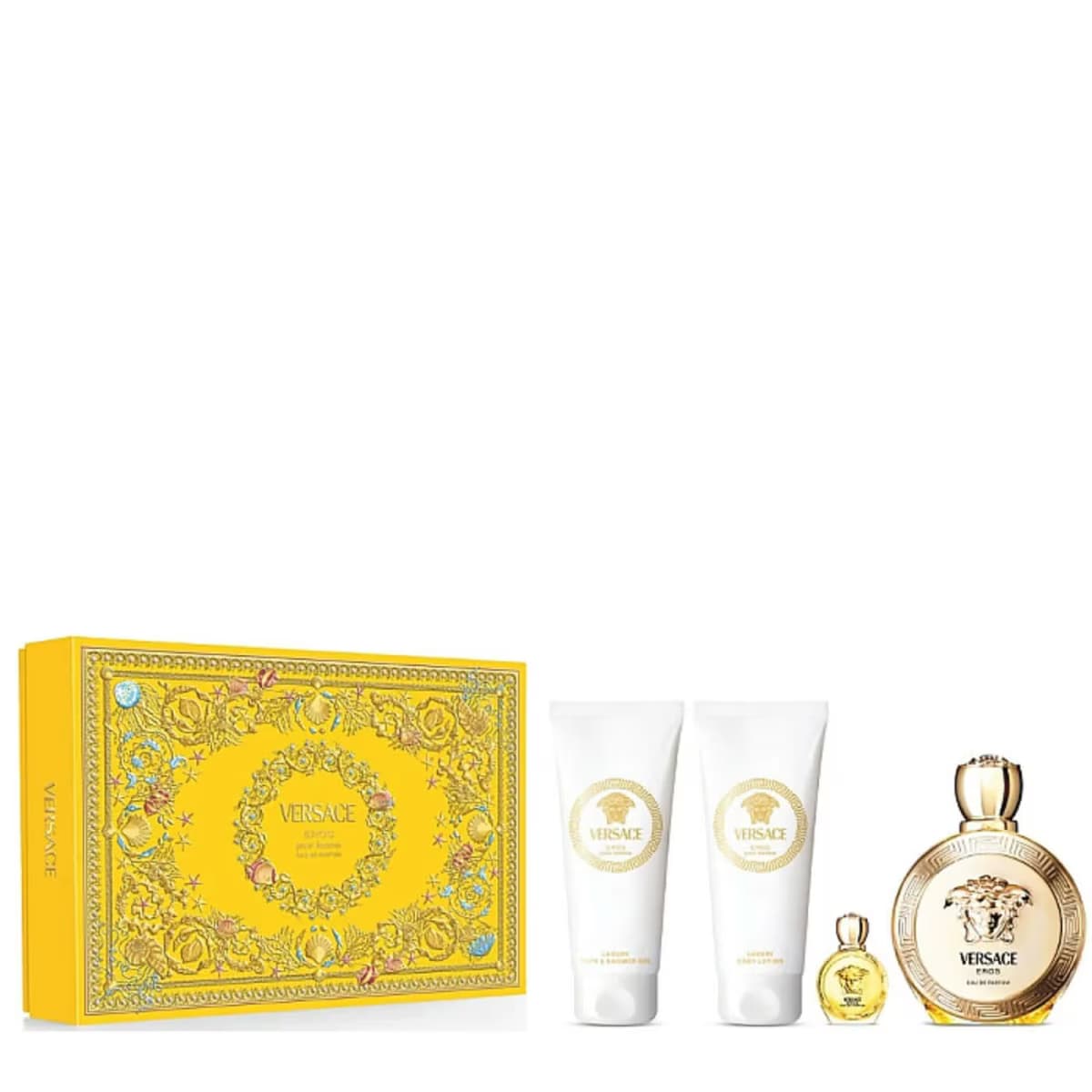 Versace Eros Femme 100 ml Edp Parfüm + 5 ml Edp Parfüm + 100 ml Duş Jeli̇ + 100 ml Vücut Losyonu