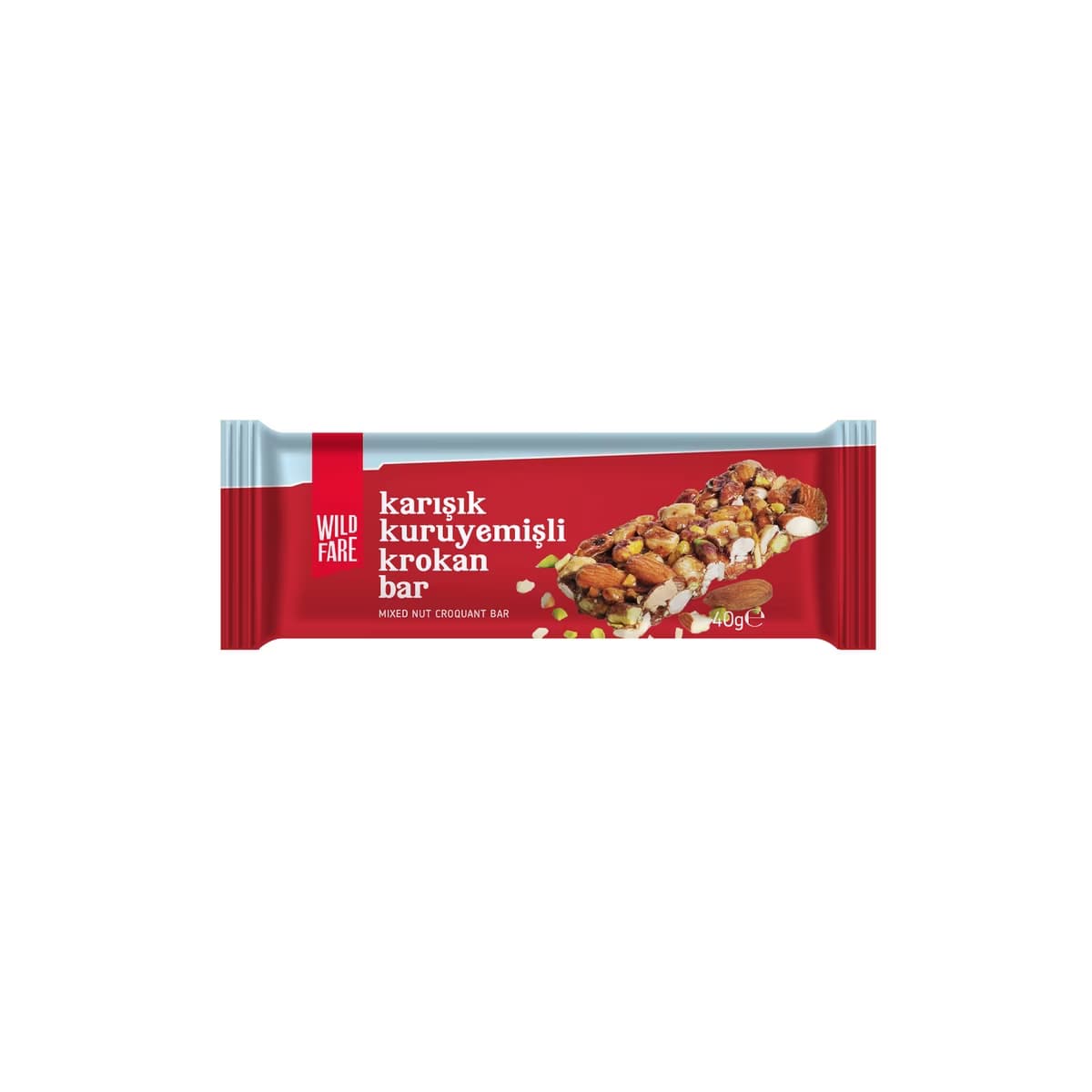 Wildfare Karışık Kuruyemişli Krokan Bar 40 gr - Gratis