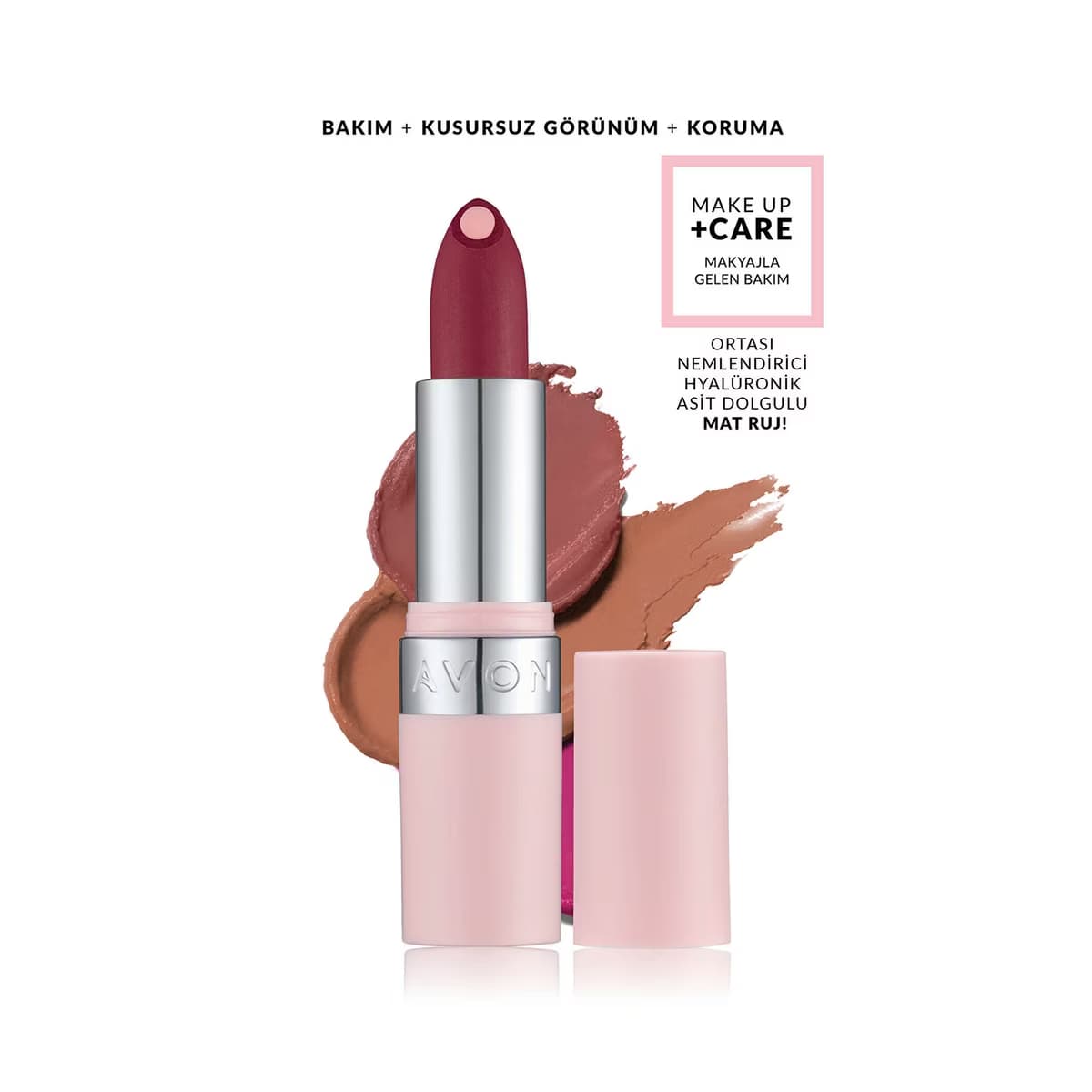 Avon Make Up +Care Hydramatic Mat Ruj Rosy - Gratis