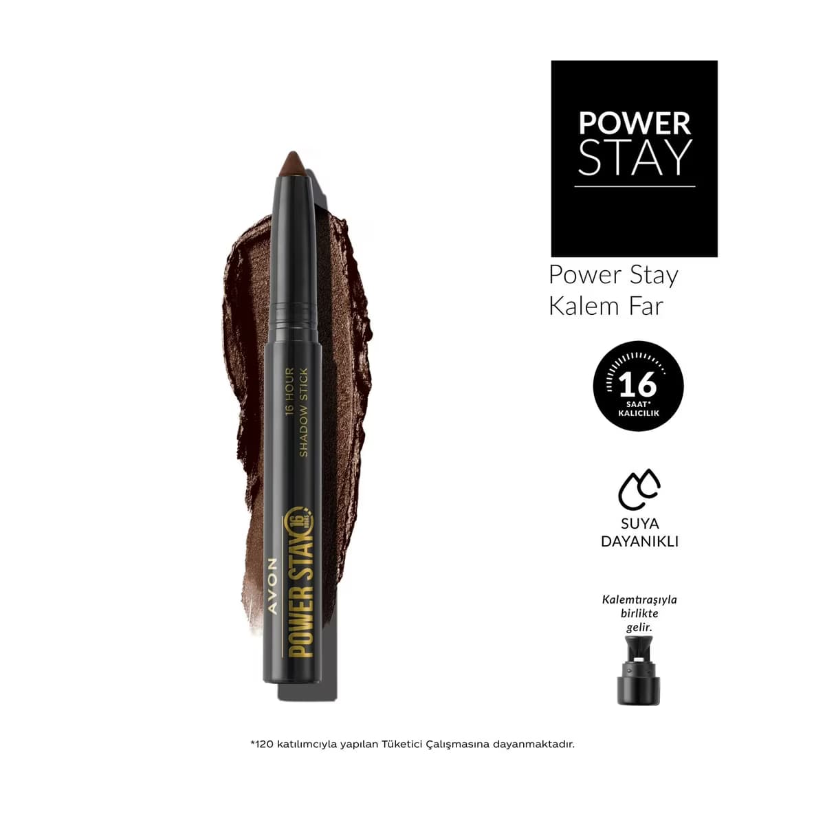 Avon Power Stay Stik Göz Farı Stylish Brown - Gratis