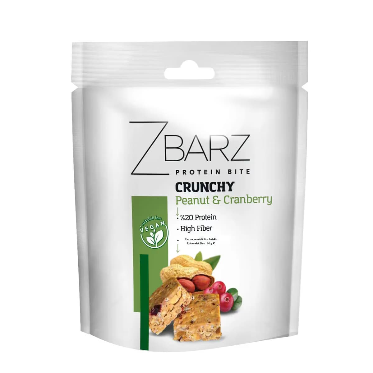 Zbarz Crunchy Proteinli Turna Yemişli Yer Fıstıklı Bite 90 gr