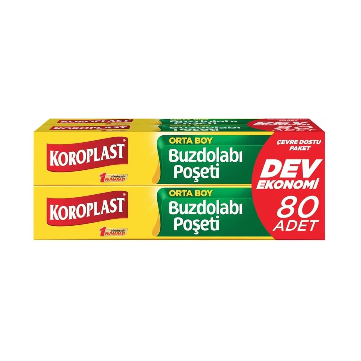 Koroplast Buzdolabı Poşei Orta Boy 3in1 80'li