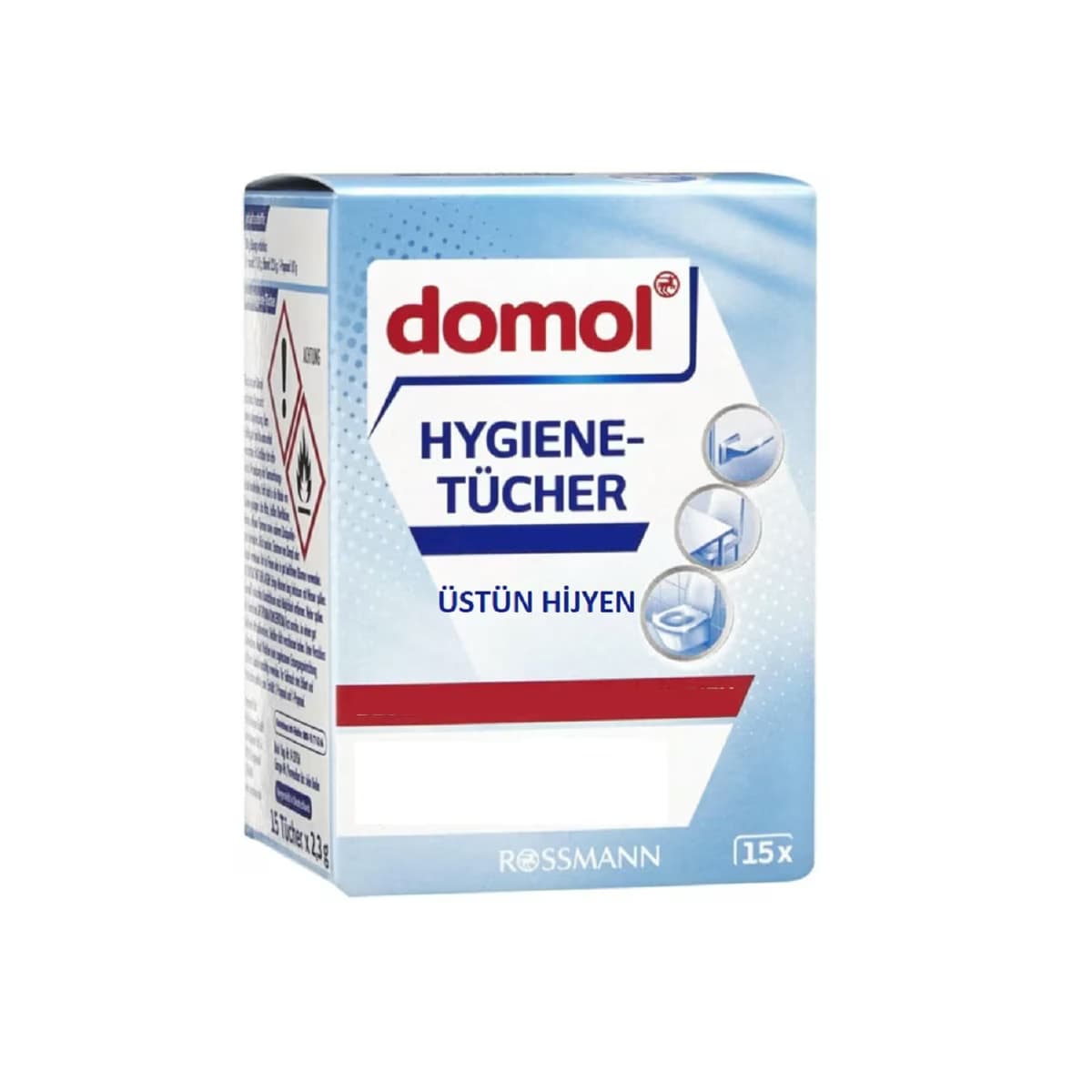 Domol Hijyen Sağlayıcı Bez 15'li Tekli Paket 15 adet