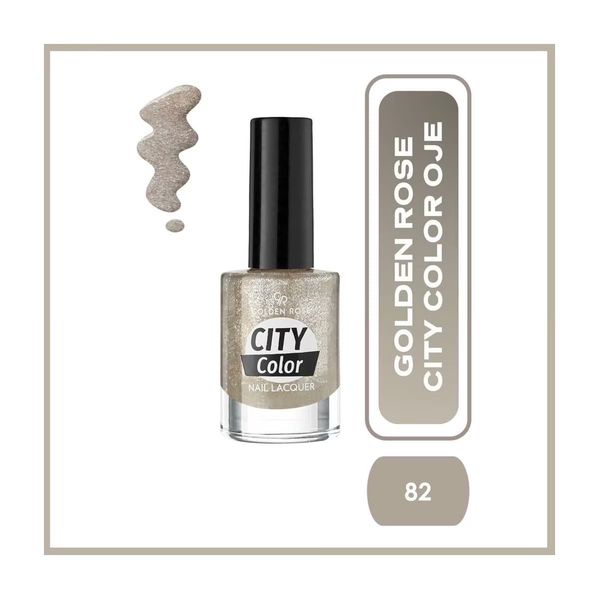 Golden Rose City Color Nail Lacquer Oje 82 - Gratis