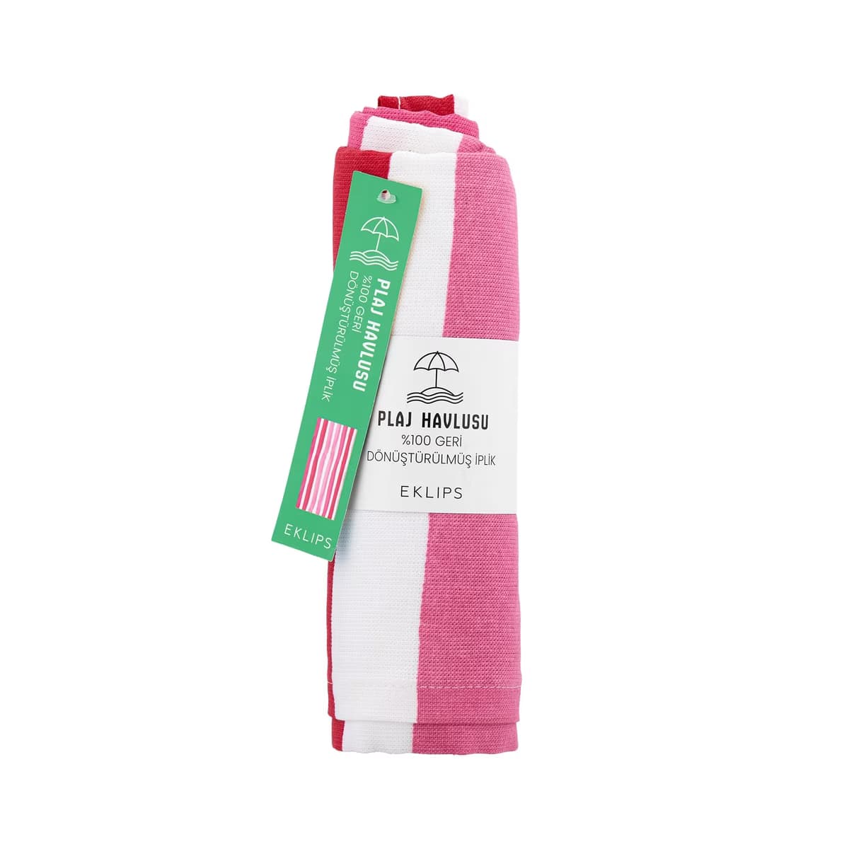 Eklips Renk Geçişli Plaj Havlusu Pembe - Gratis