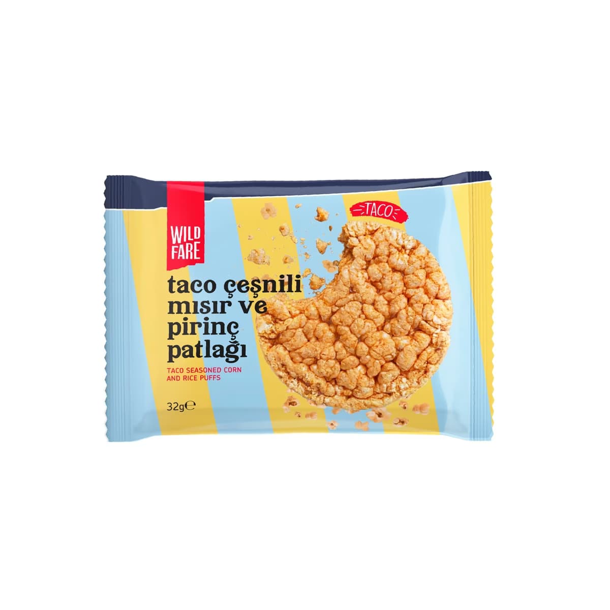 Wildfare Taco Çeşnili Mısır ve Pirinç Patlağı 32 gr - Gratis