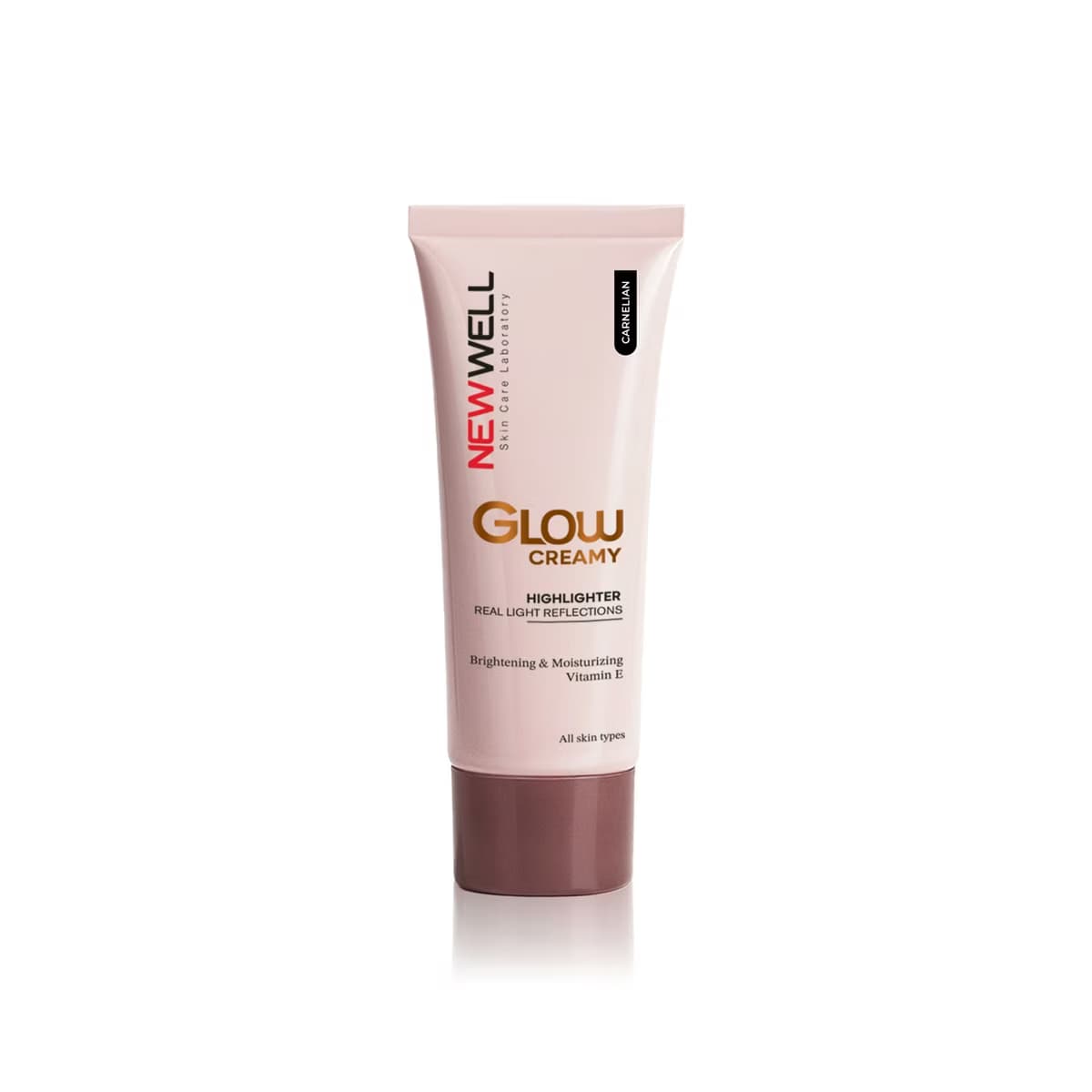 New Well Glow Creamy Highlighter Doğal Işıltılı Krem Aydınlatıcı 30 ml Carnelian - Gratis