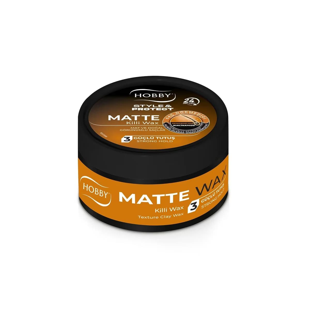 Hobby Mat Wax Style & Protect, 24 Saat Etkili 125 ml