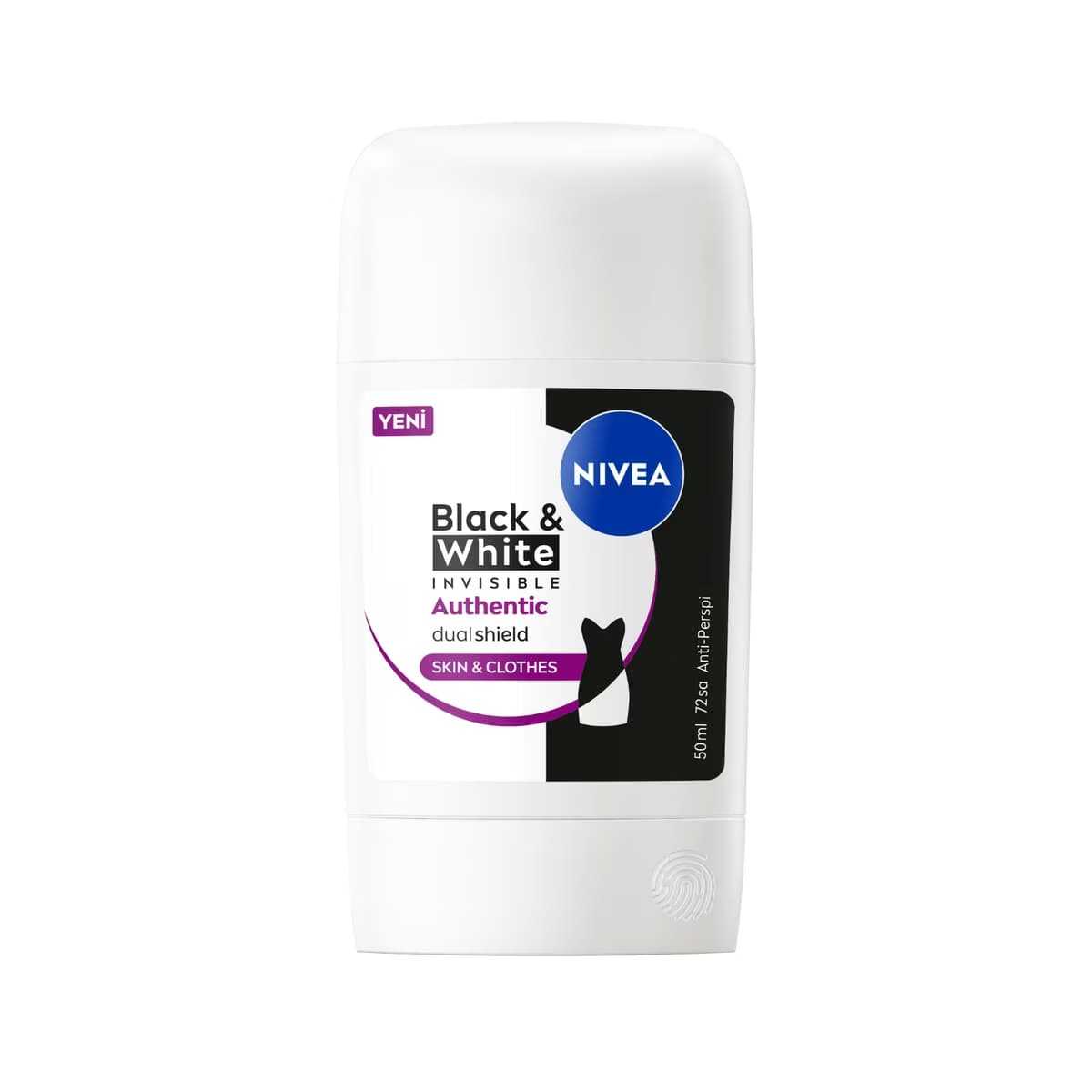 Nivea Black & White Invisible Authentic Kadın Stick Deodorant 50 ml - Gratis