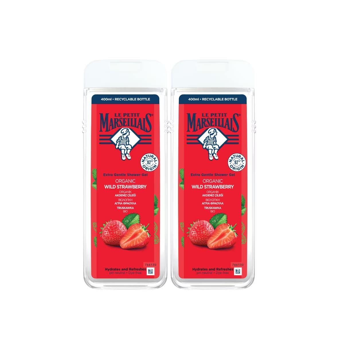 Le Petit Marseillais Çilek Duş Jeli 400 ml x 2 - Gratis