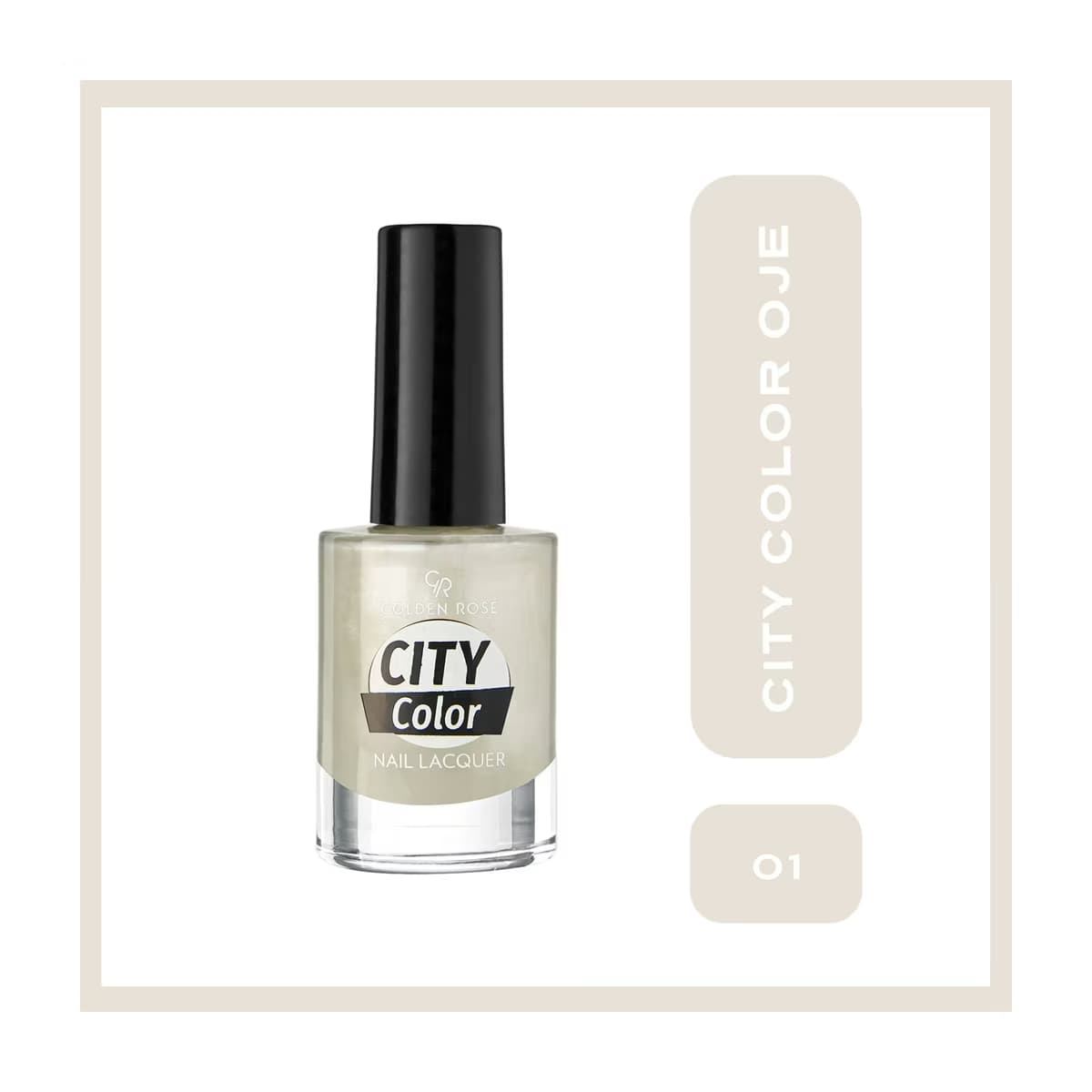 Golden Rose City Color Nail Lacquer Oje 01 - Gratis