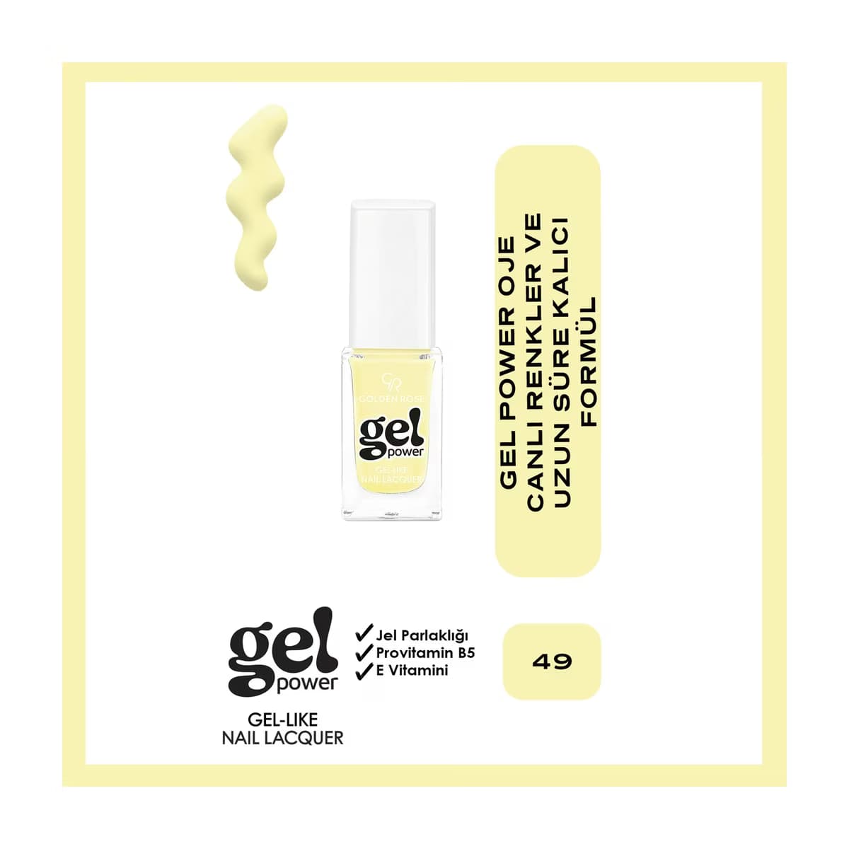 Golden Rose Power Gel Like Nail Oje No: 49 - Gratis