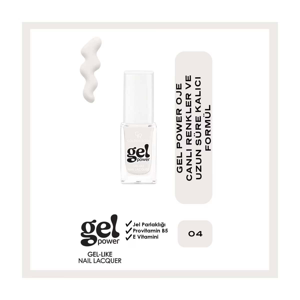 Golden Rose Power Gel Like Nail Oje No: 04 - Gratis