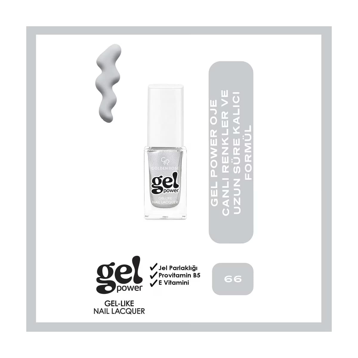 Golden Rose Power Gel Like Nail Oje No: 66 - Gratis