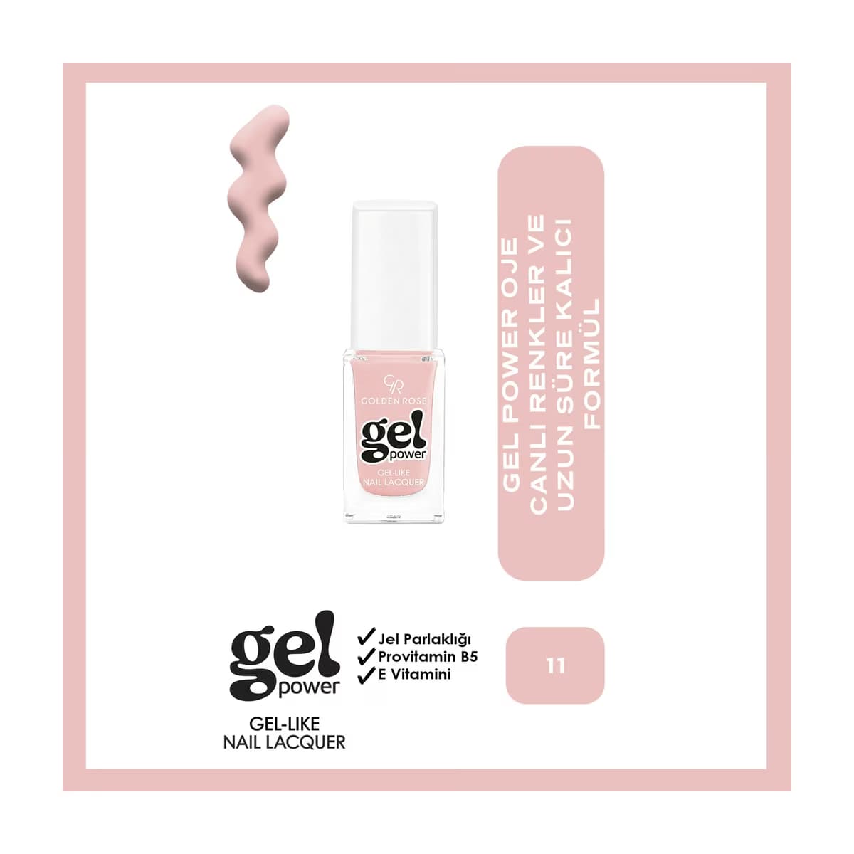 Golden Rose Power Gel Like Nail Oje No: 11 - Gratis