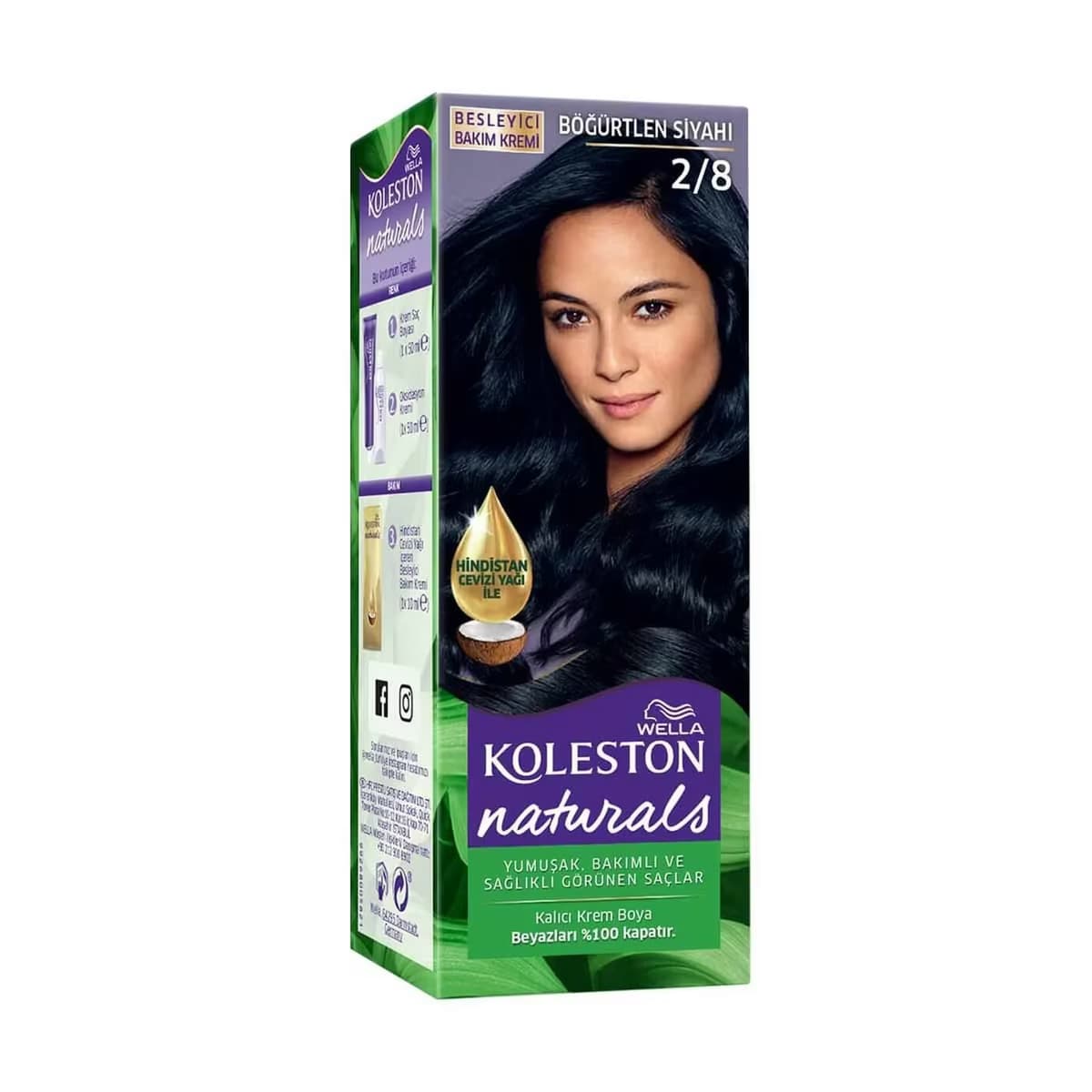 Koleston Naturals Saç Boyası 2/8 Böğürtlen Siyahı