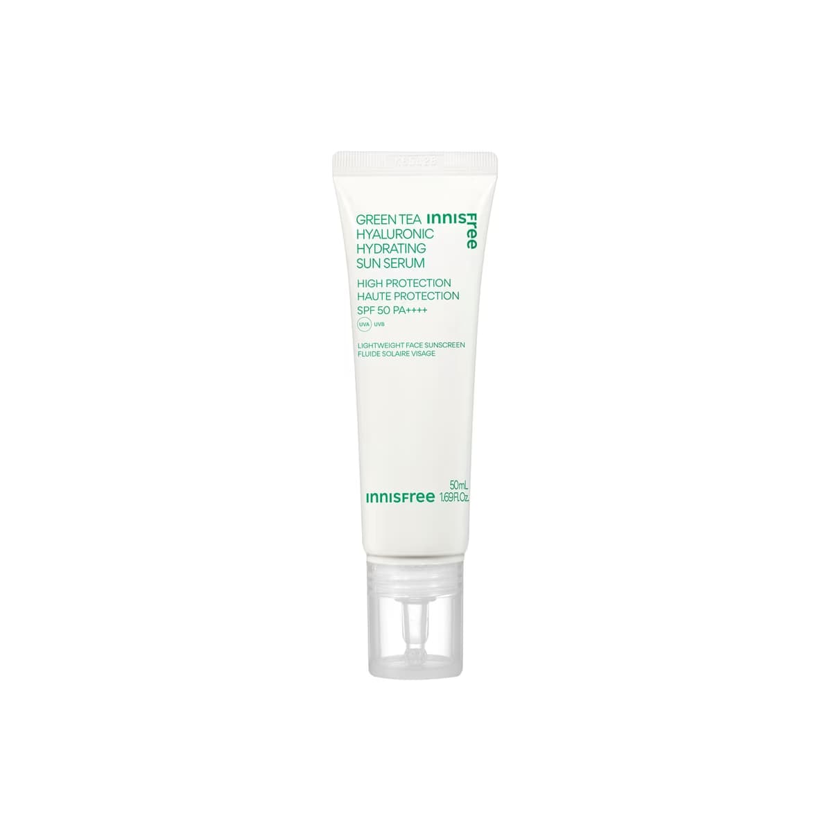 Innisfree Yeşil Çay ve Hyalüronik Asit İçerikli Yüz Güneş Serumu 50SPF 50 ml - Gratis