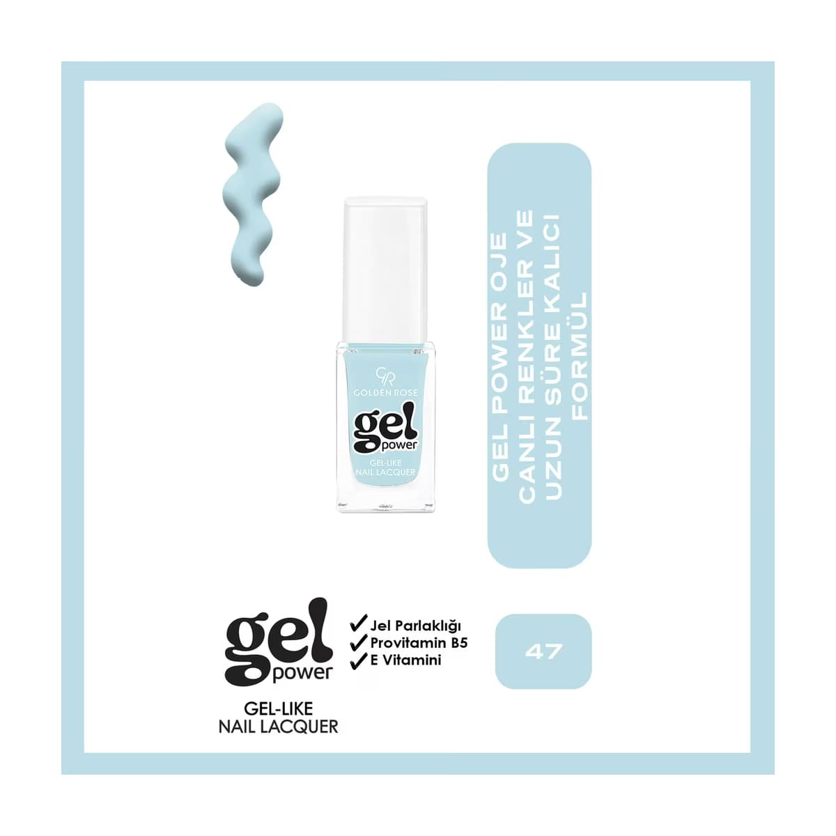 Golden Rose Power Gel Like Nail Oje No: 47 - Gratis