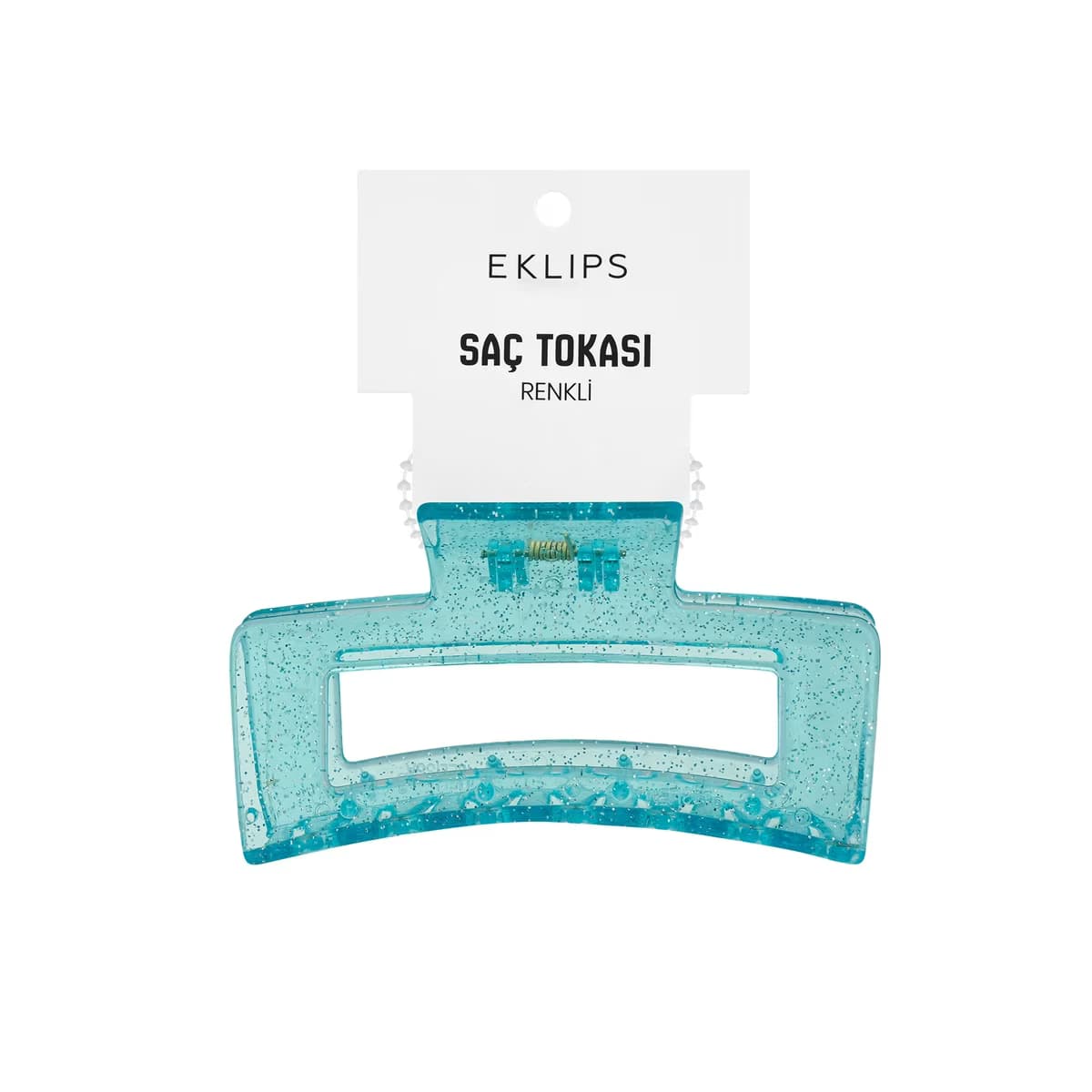 Eklips Dikdörtgen Mandal Toka Simli Mavi - Gratis