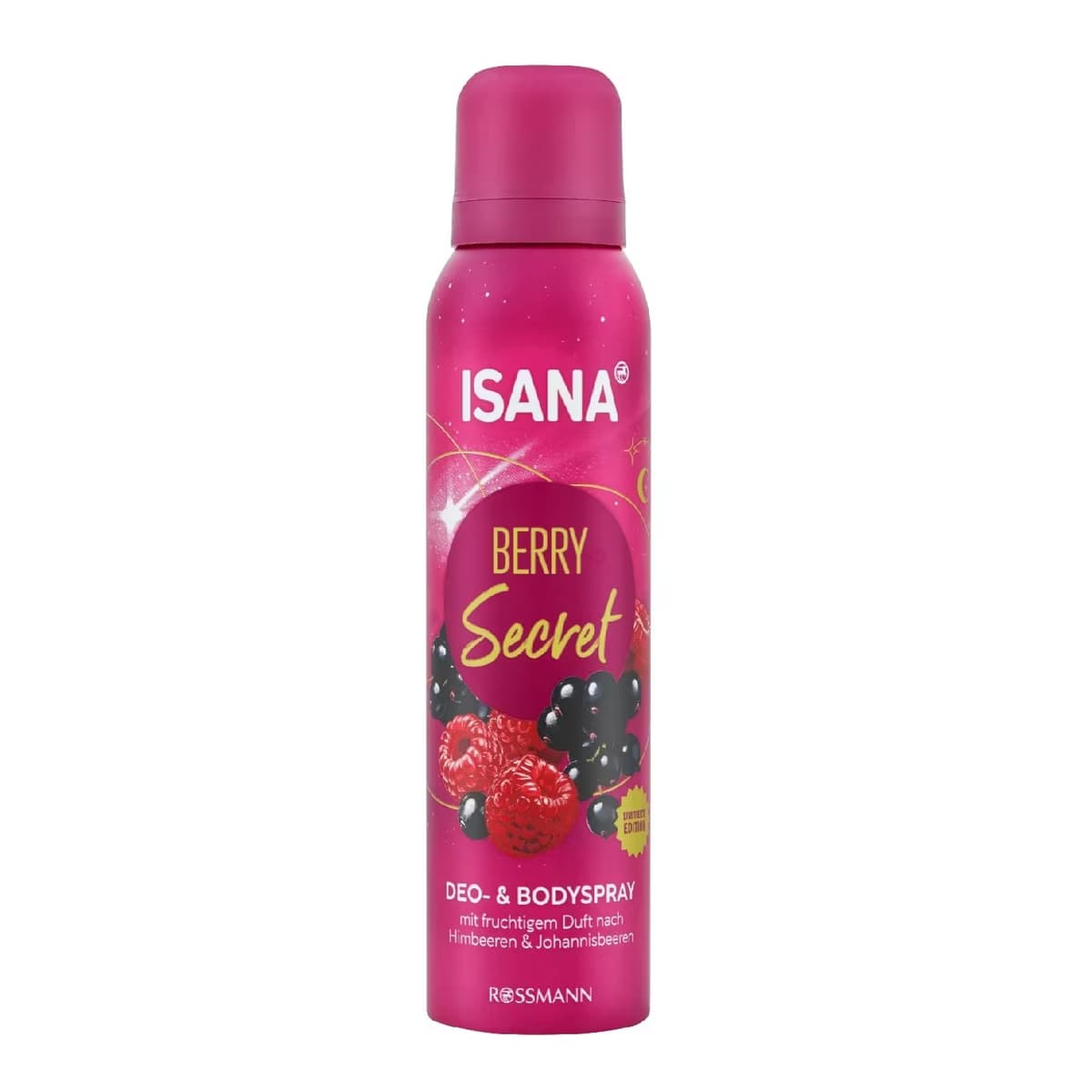 Isana Deodorant ve Body Sprey Berry Secret 150 ml