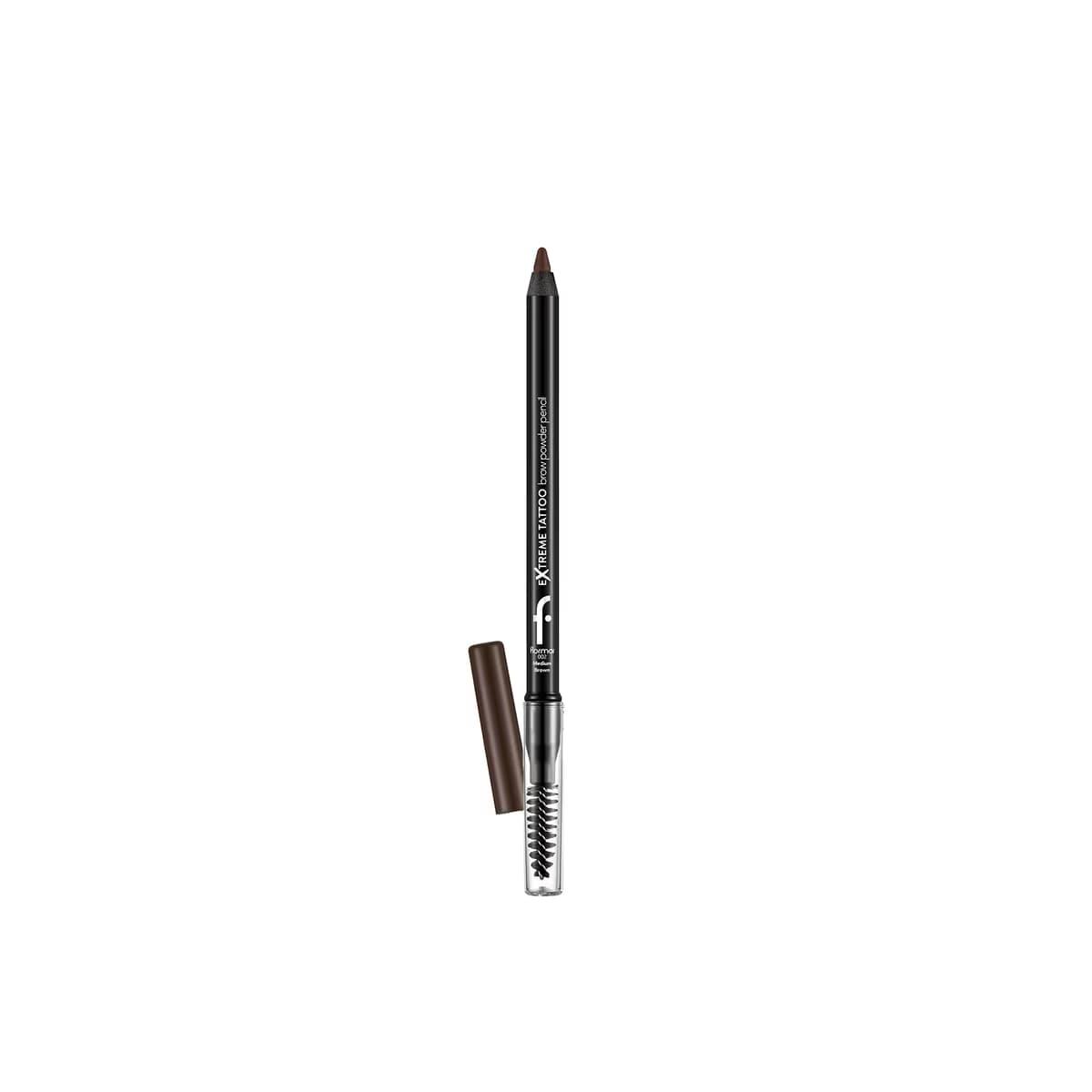 Flormar Extreme Tattoo Uzun Süre Kalıcı Fırçalı Kaş Kalemi 002 Medium Brown - Gratis