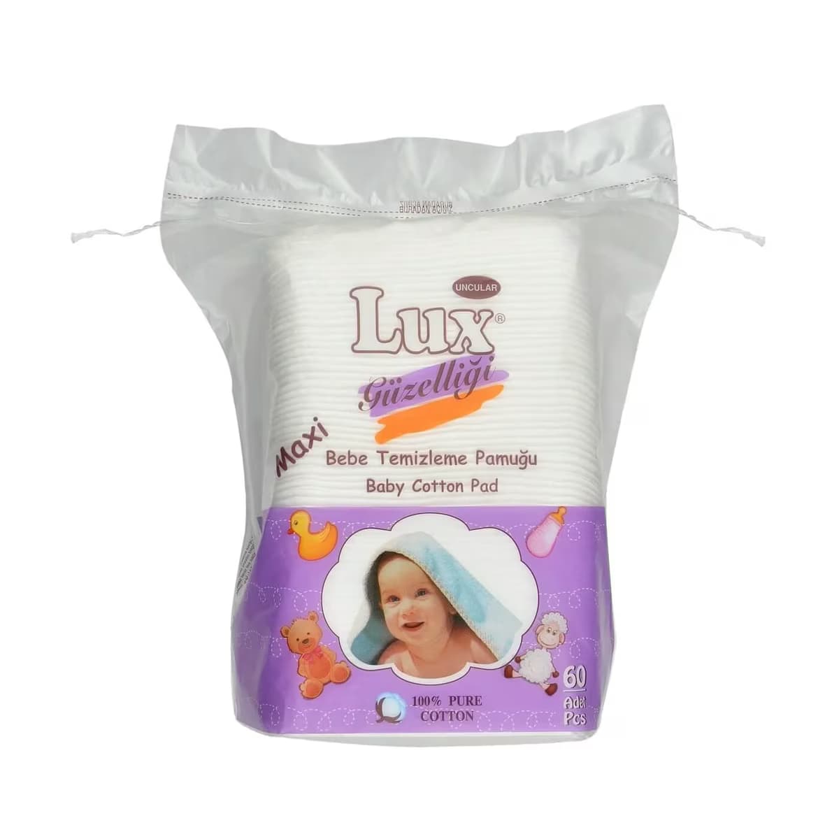Lux Bebek Temizleme Pamuğu Maxi 60'lı