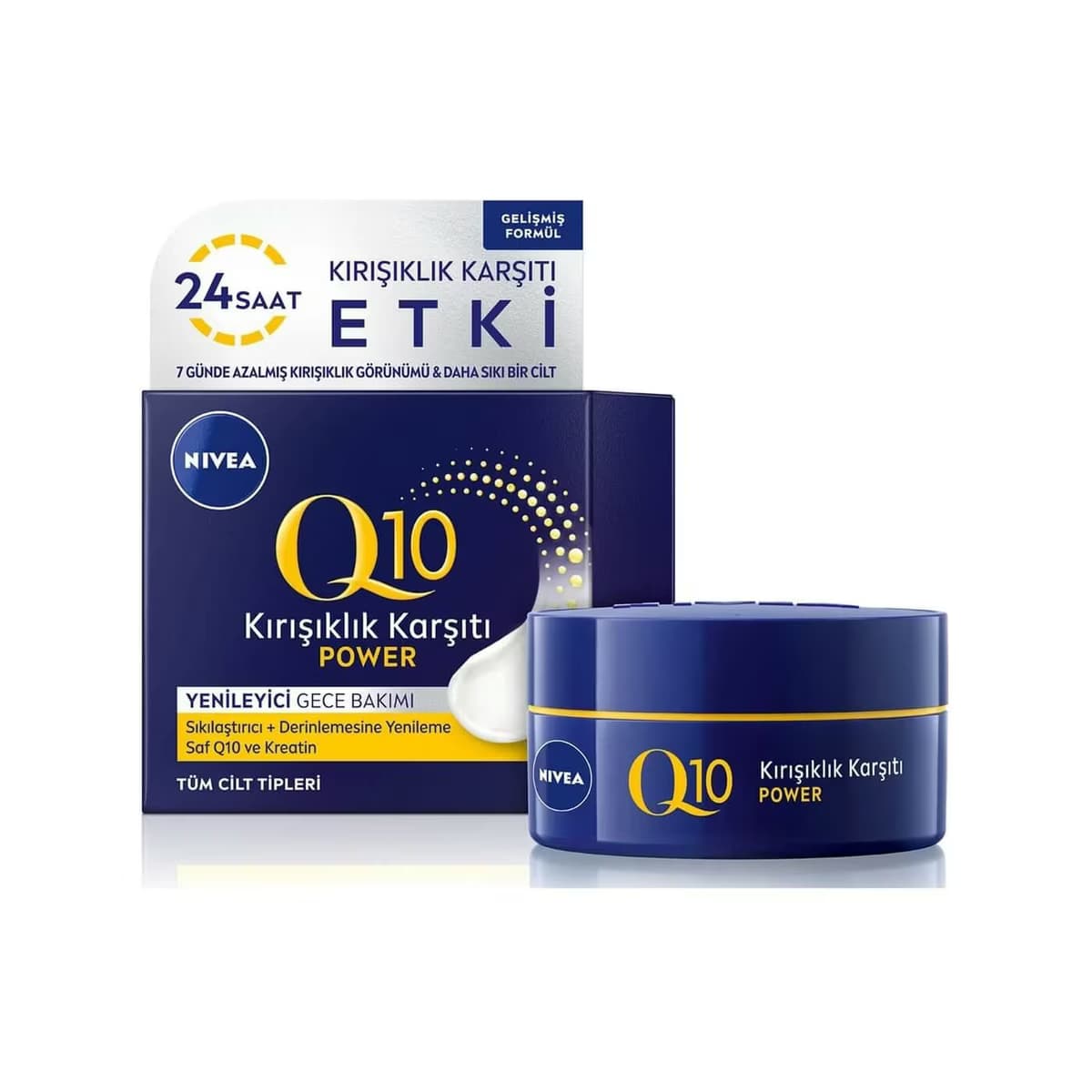 Nivea Q10 Cilt Sıkılaştırıcı Kırışıklık Karşıtı Yüz Gece Kremi 50 ml