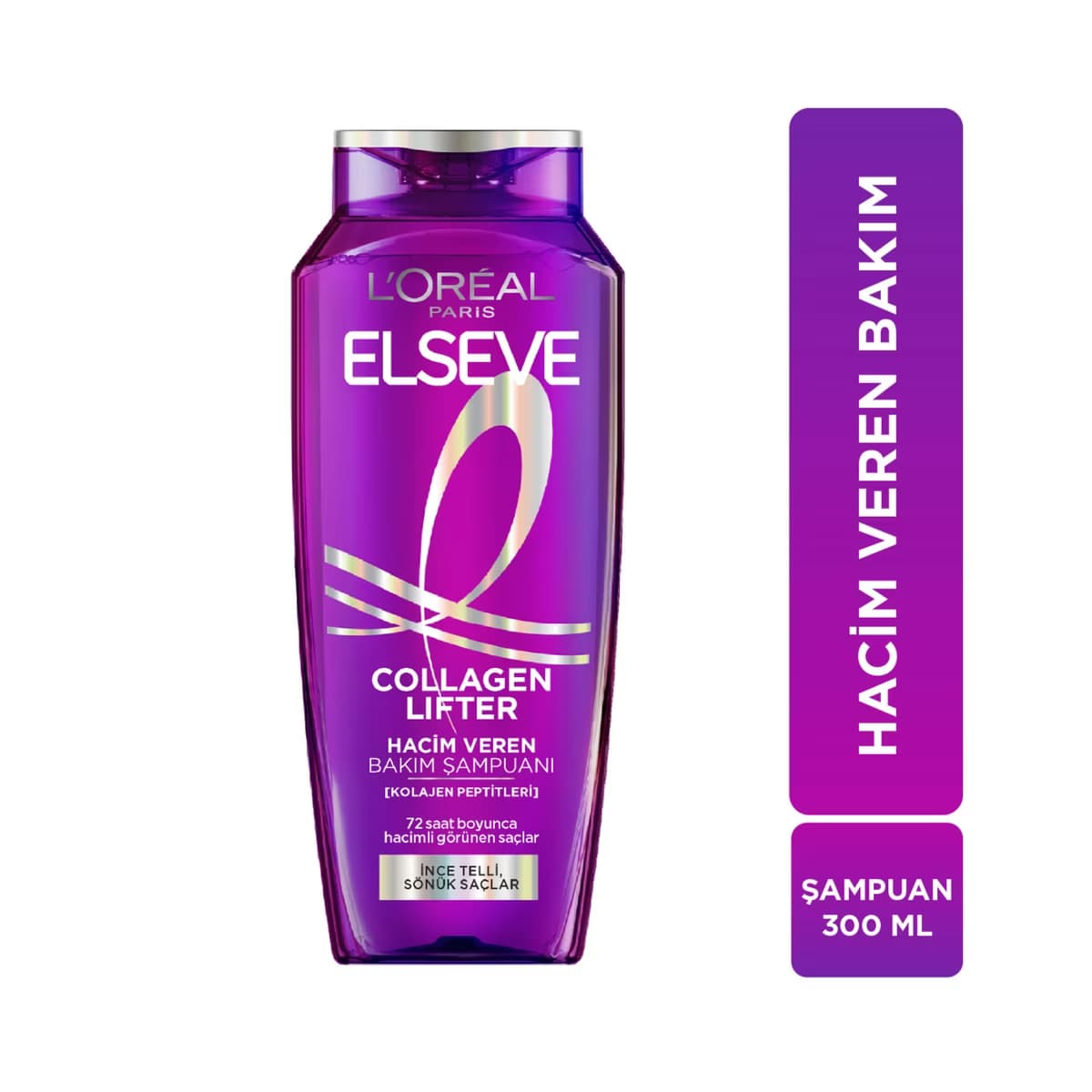 Loreal Paris Elseve Collagen Lifter (Kolajen Peptitleri) İçeren Hacim Veren Saç Bakım Şampuanı 300 ml - Gratis