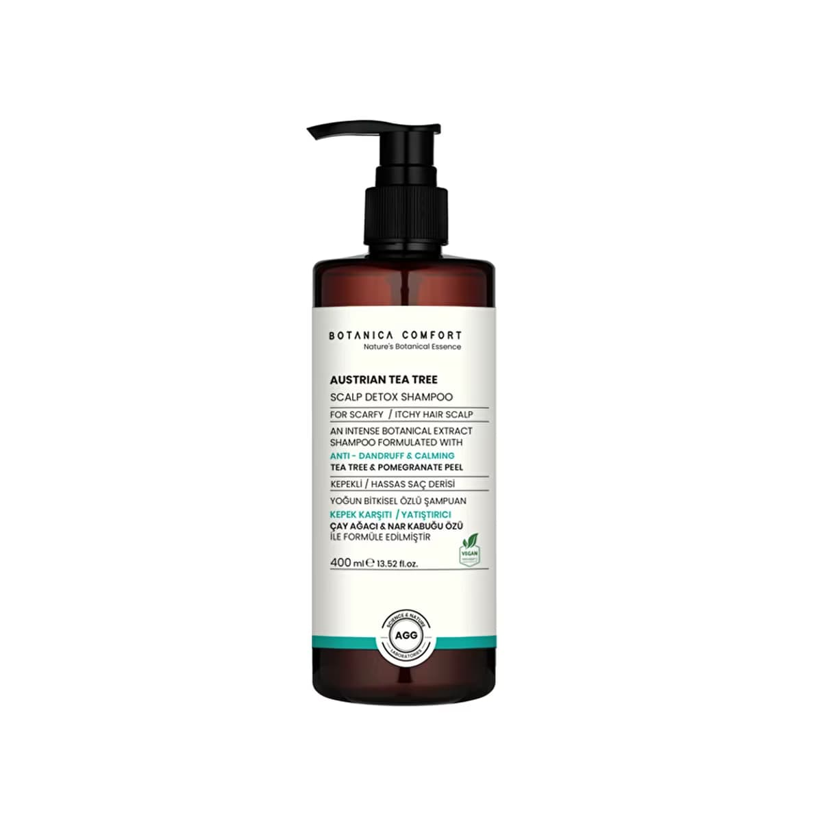 Botanica Comfort Austrian Tea Tree Scalp Detox Kepek Karşıtı Sakinleştici Şampuan 400 ml - Gratis