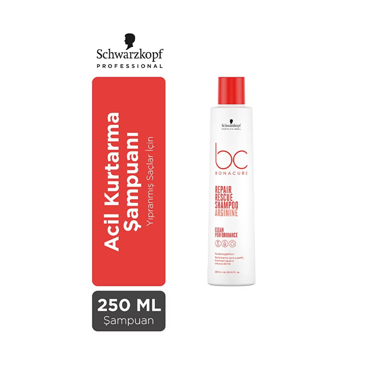 Bonacure Clean Acil Kurtarma Şampuanı 250 ml - Gratis