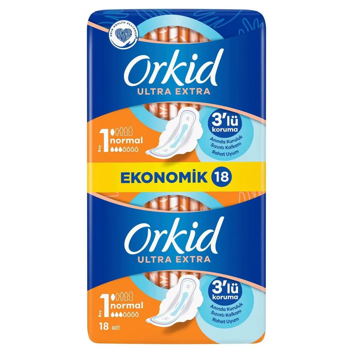 Orkid Hijyenik Ped Eko Ultra Extra Normal 18'li