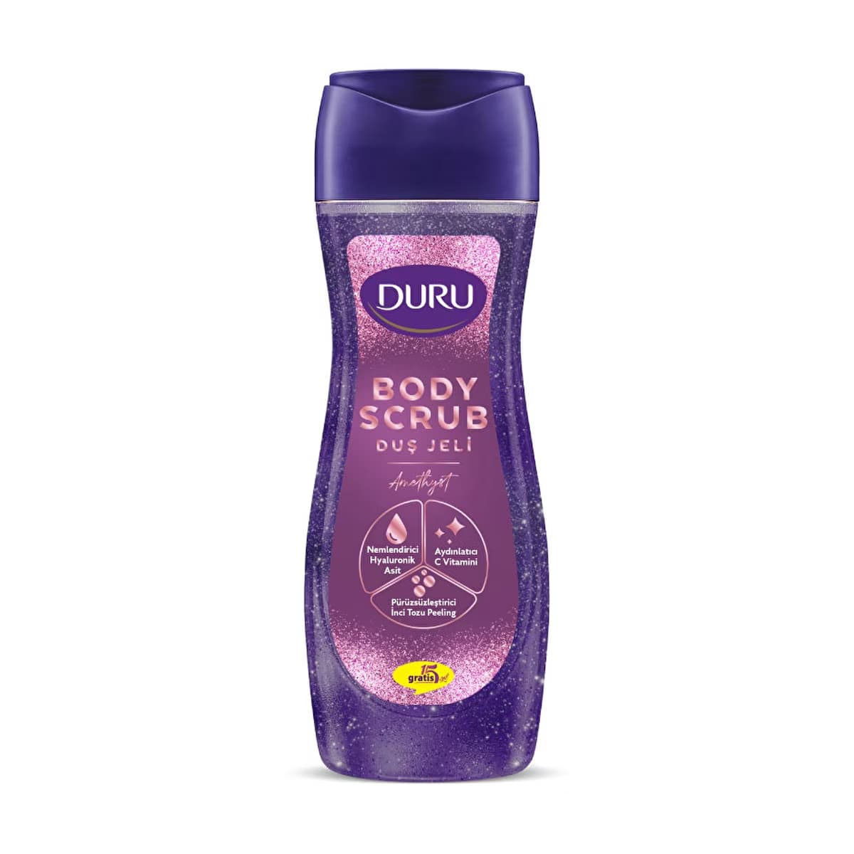 Duru Body Scrub Duş Jeli Ametist 450 ml - Gratis