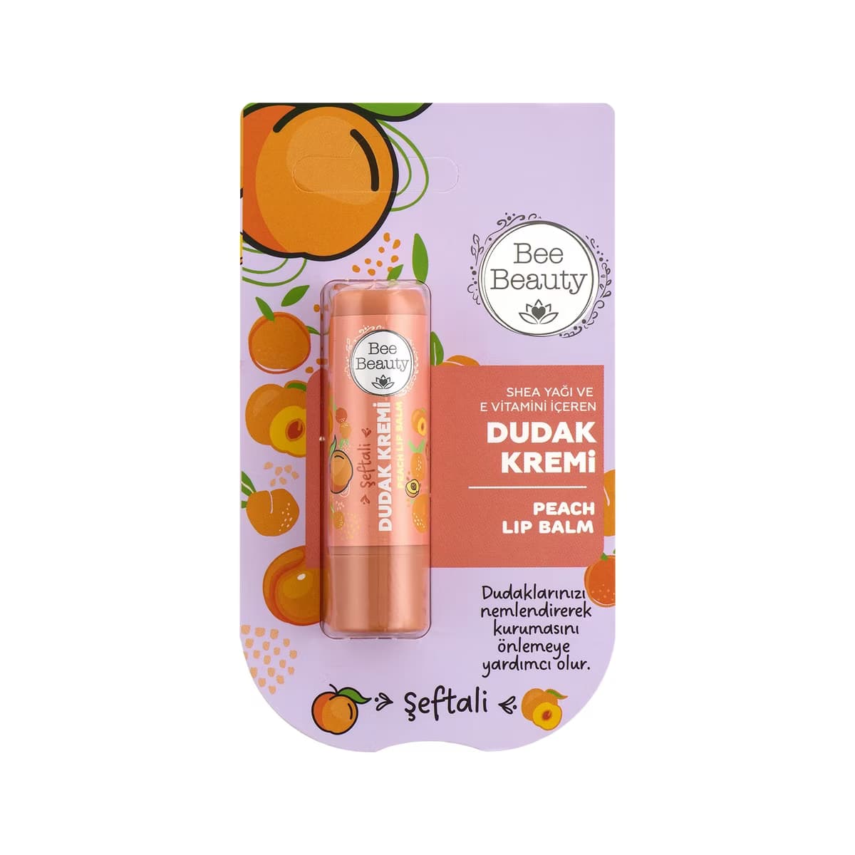 Bee Beauty Şeftali Aromalı Dudak Kremi 5 gr - Gratis