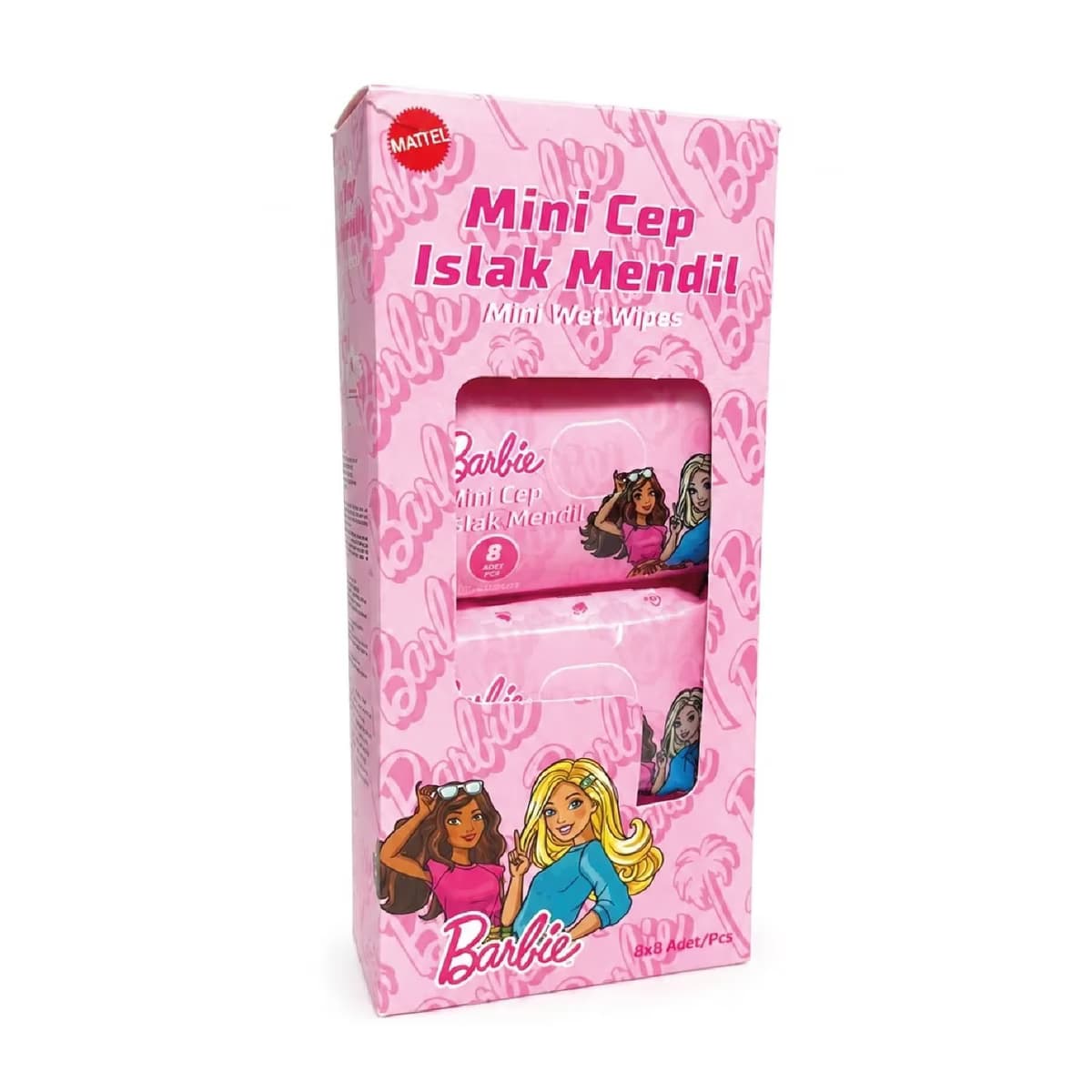 Barbie Mini Cep Islak Mendil 8'li
