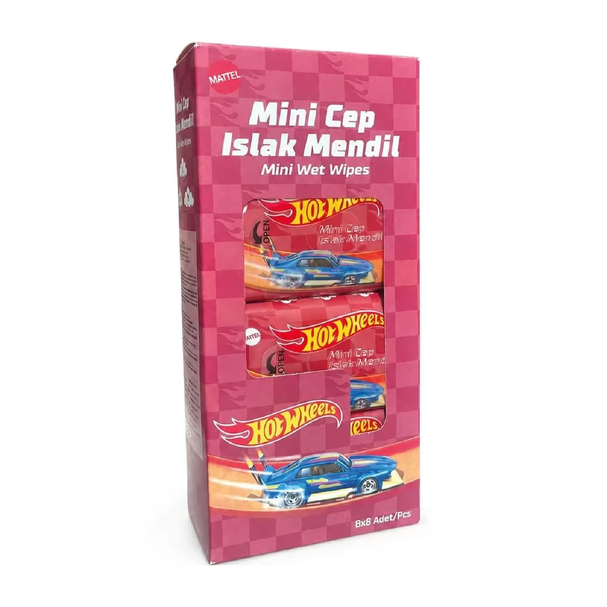 Hot Wheels Mini Cep Islak Mendil 8'li