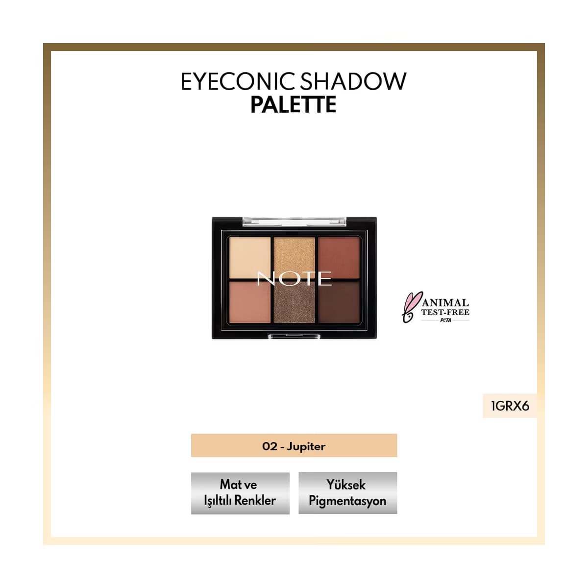 Note Eyeconic Shadow Palette Far Paleti 02 Jupiter - Gratis