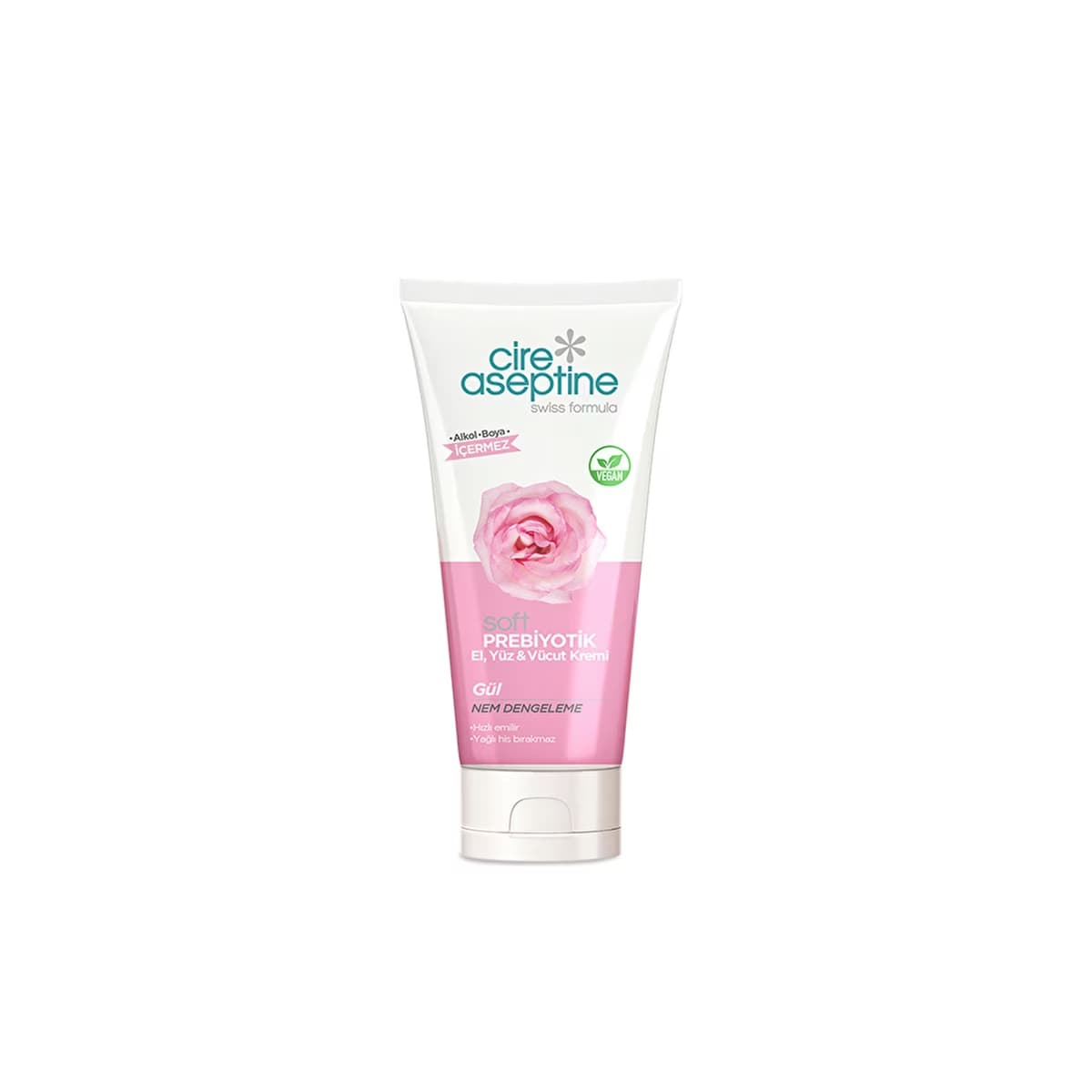 Cire Aseptine Soft Gül Özlü Nem Dengeleyici ve Besleyici Prebiyotikli Krem 200 ml