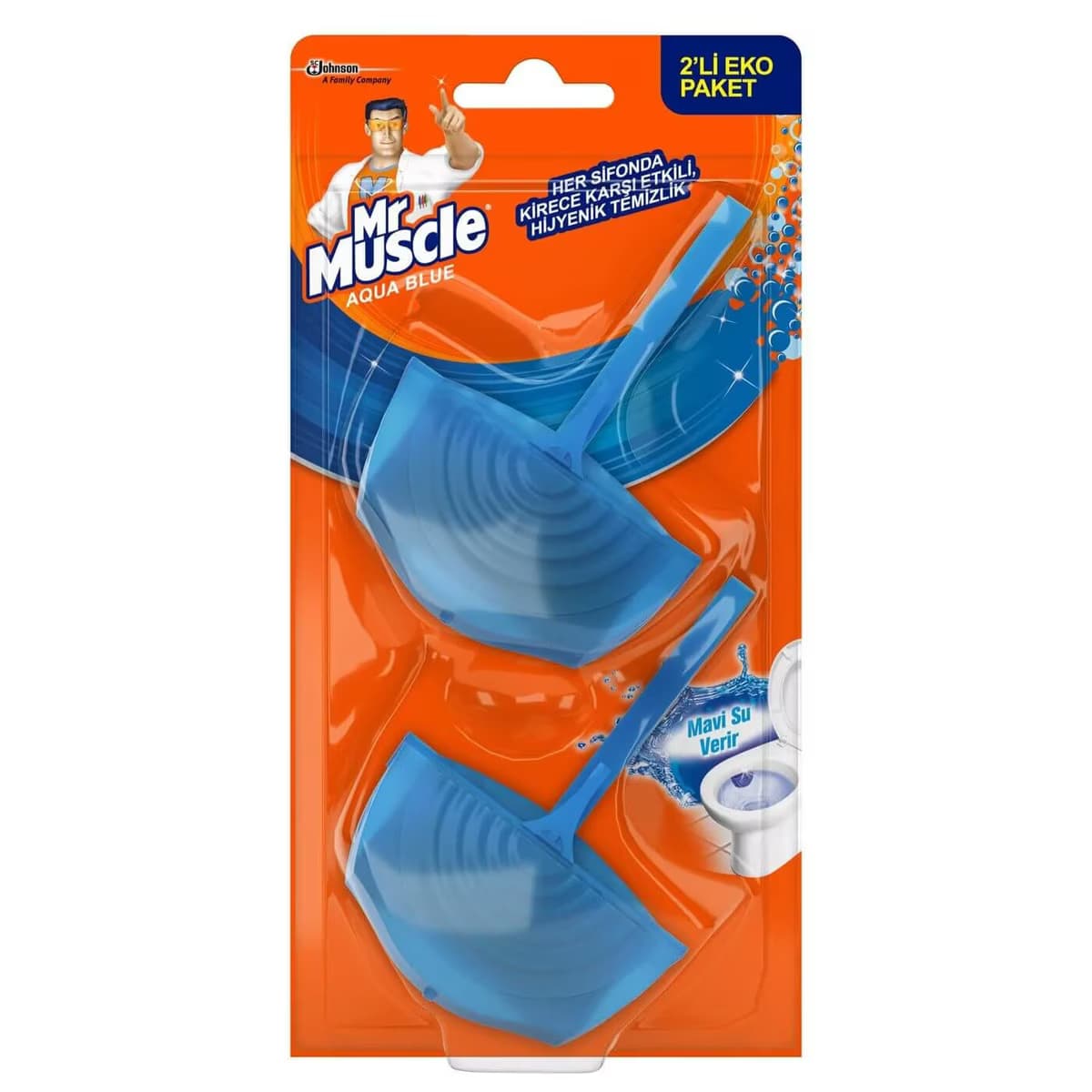 Mr. Muscle Tuvalet Temizleyici Aqua Blue 2'li