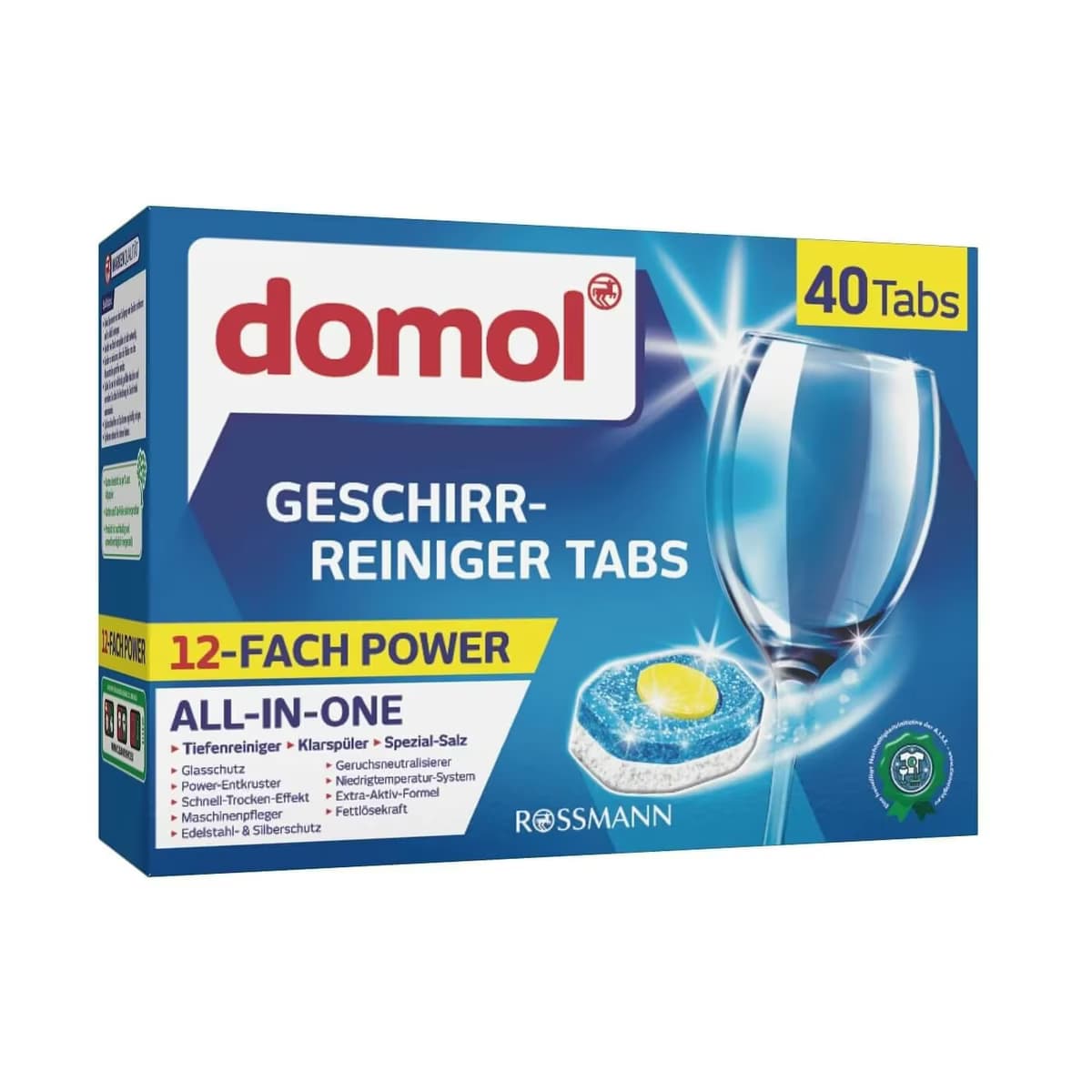 Domol Bulaşık Makinesi Tableti 12 Fonksiyon 3in1 40'lı