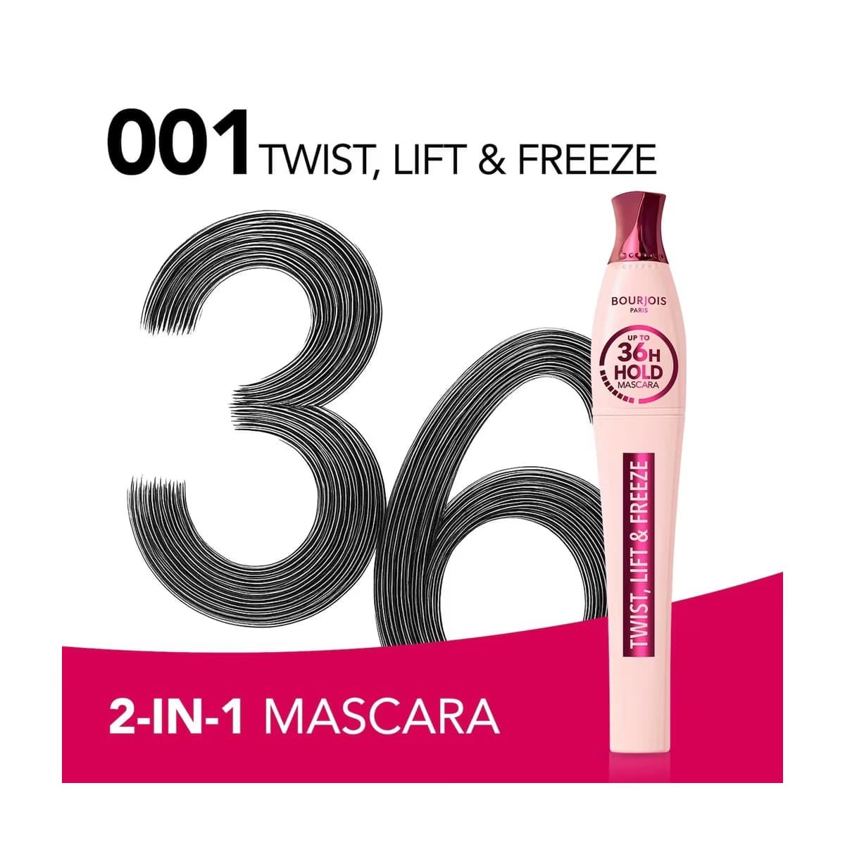Bourjois Twist Up Volume 2 in 1 Maskara 001 Twist & Lift & Freeze