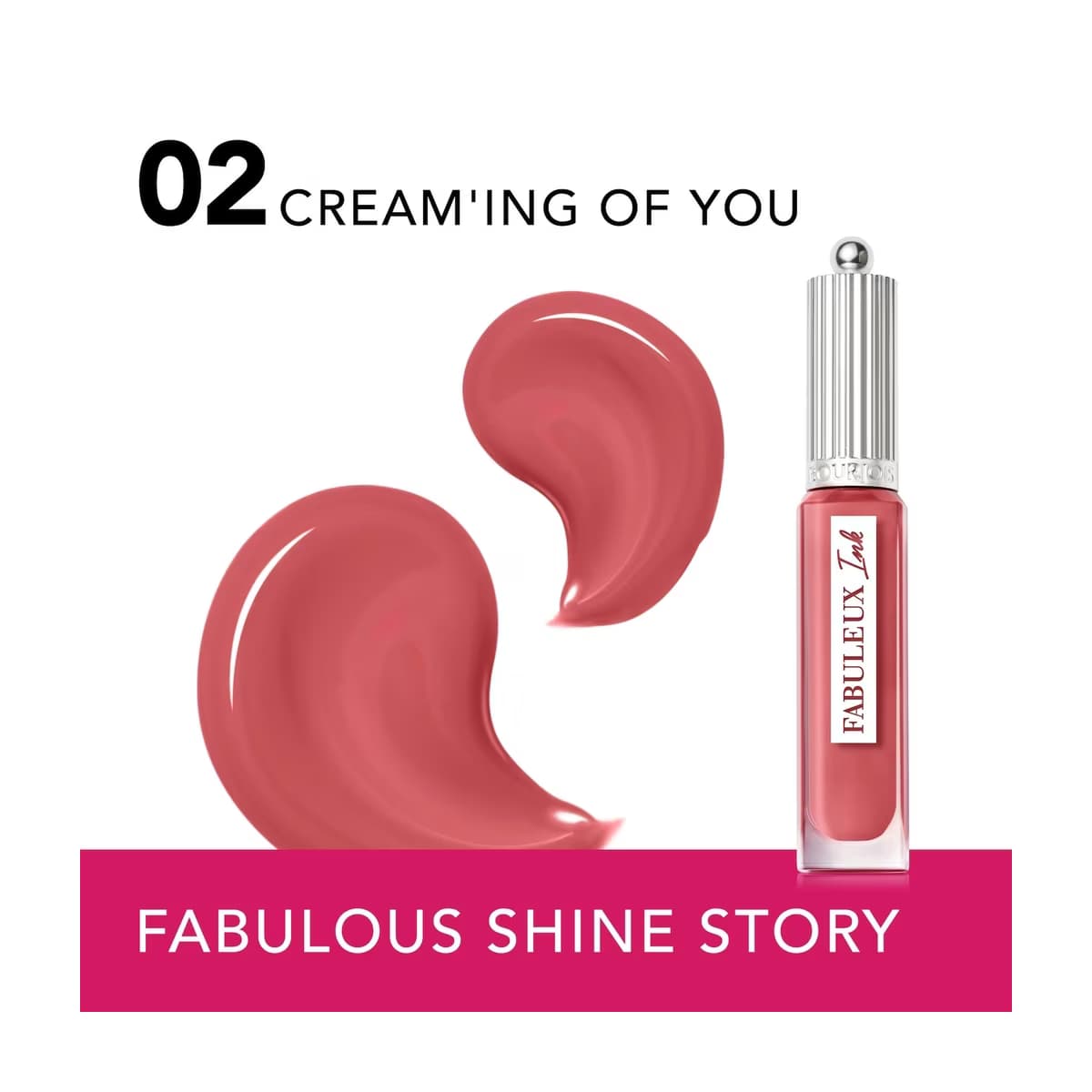 Bourjois Fabulous Shine Story Likit Ruj 02 Cream'ing Of You