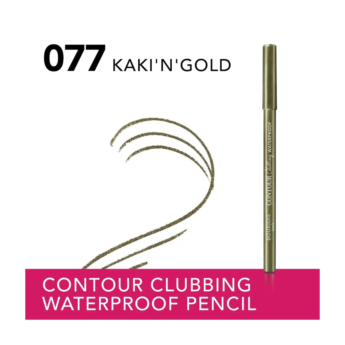 Bourjois Contour Clubbing Waterproof Göz Kalemi 077 Kaki'n'gold