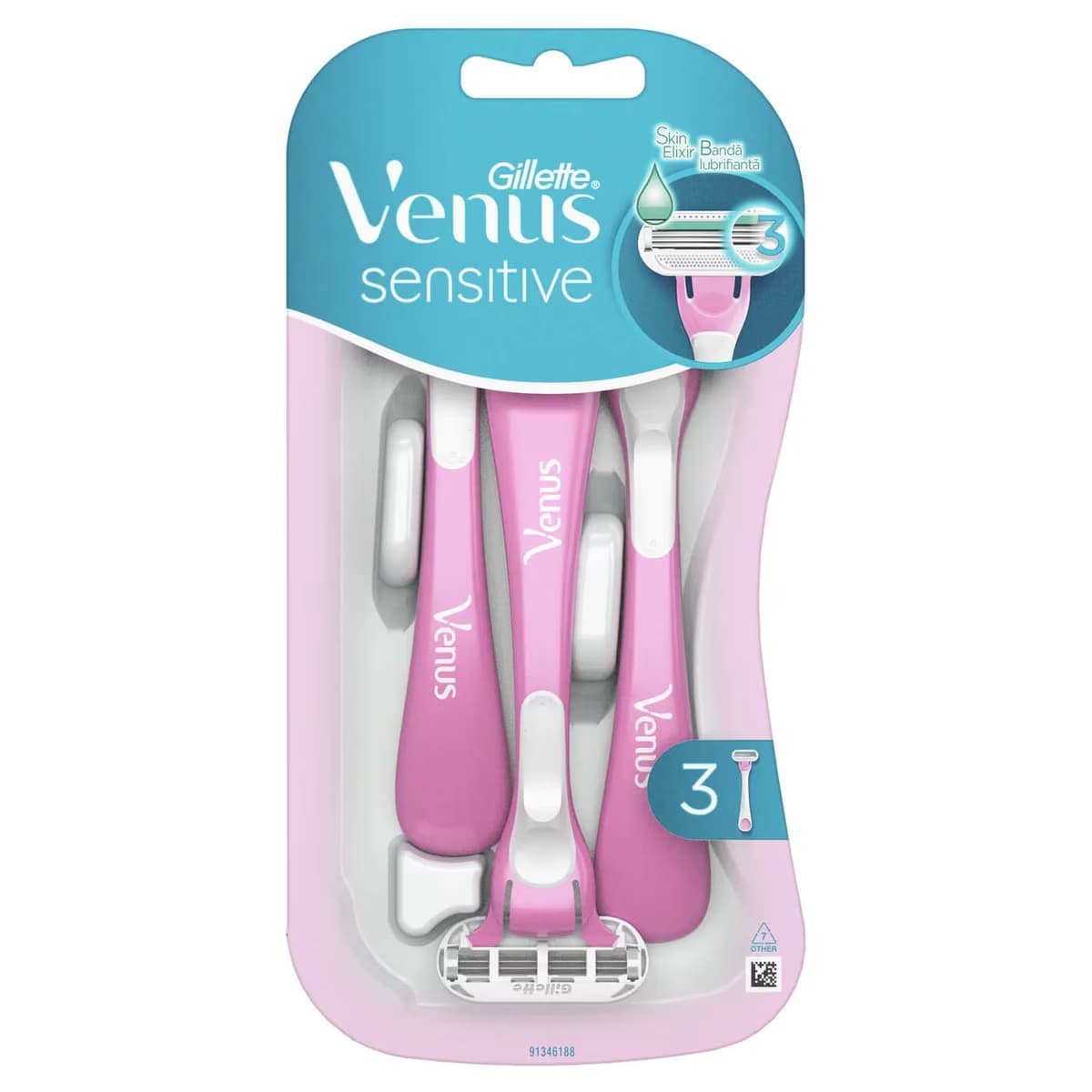 Gillette Venus Kadın Tıraş Bıçağı Hassas Kullan-At 3'lü