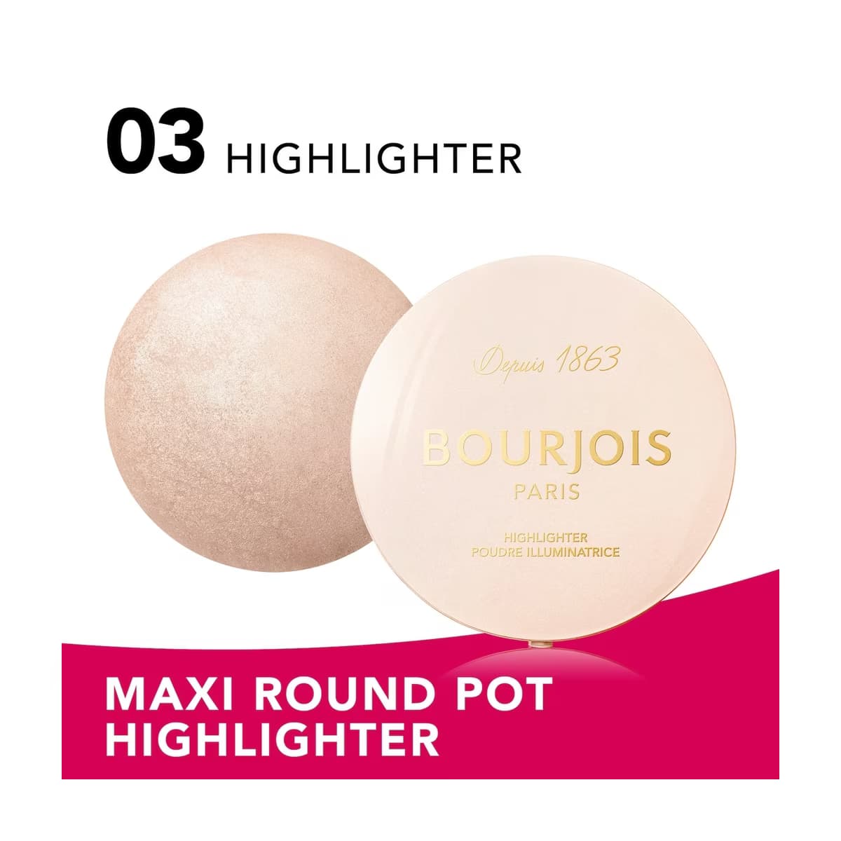 Bourjois Maxi Round Pot Aydınlatıcı 03 Highlighter