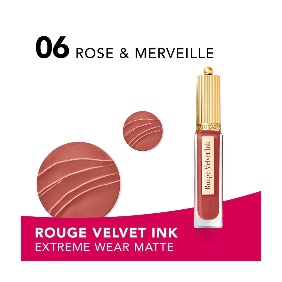 Bourjois Rouge Velvet Ink Likit Ruj 06 Rose & Merveille