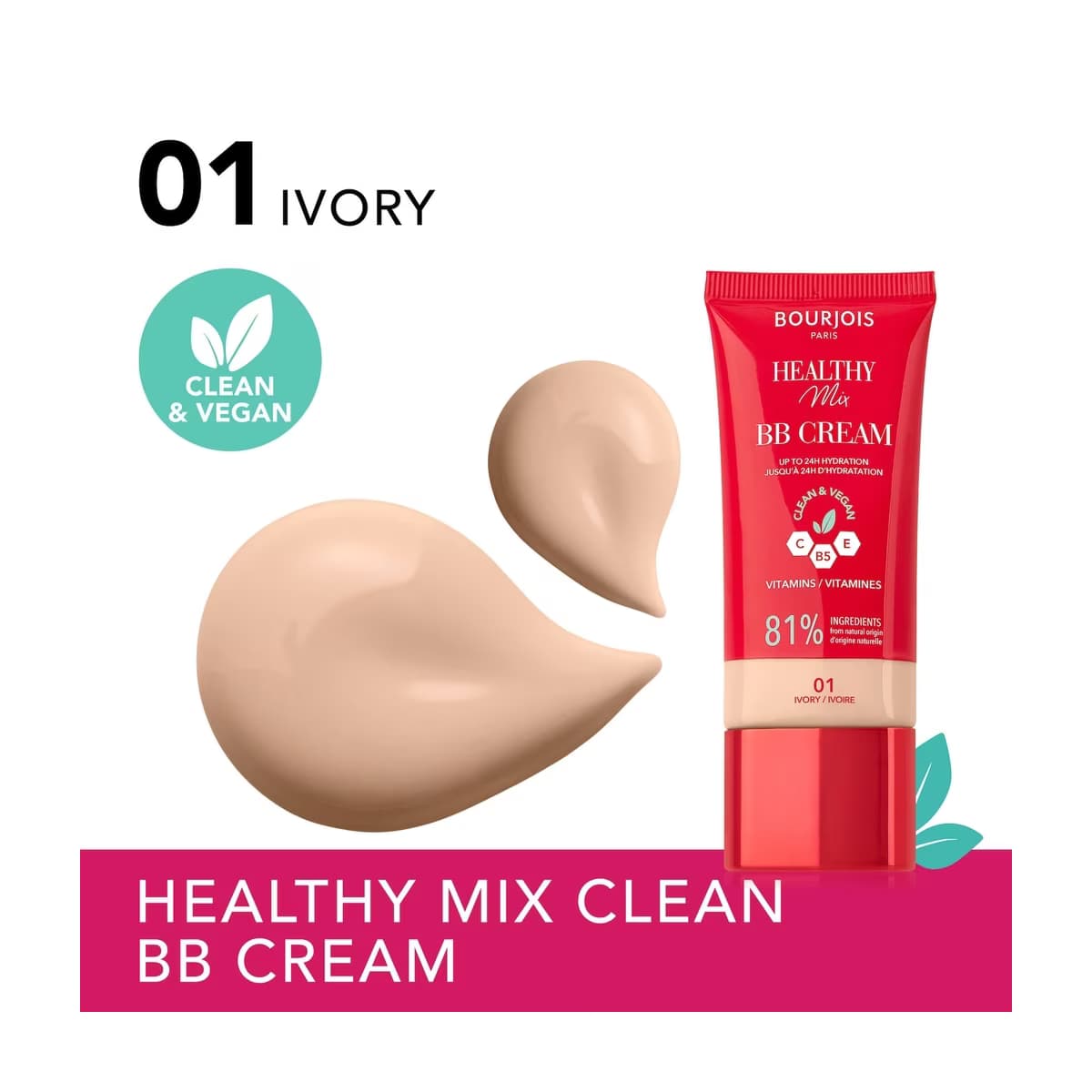 Bourjois Healthy Mix Clean BB Krem 01 Ivory