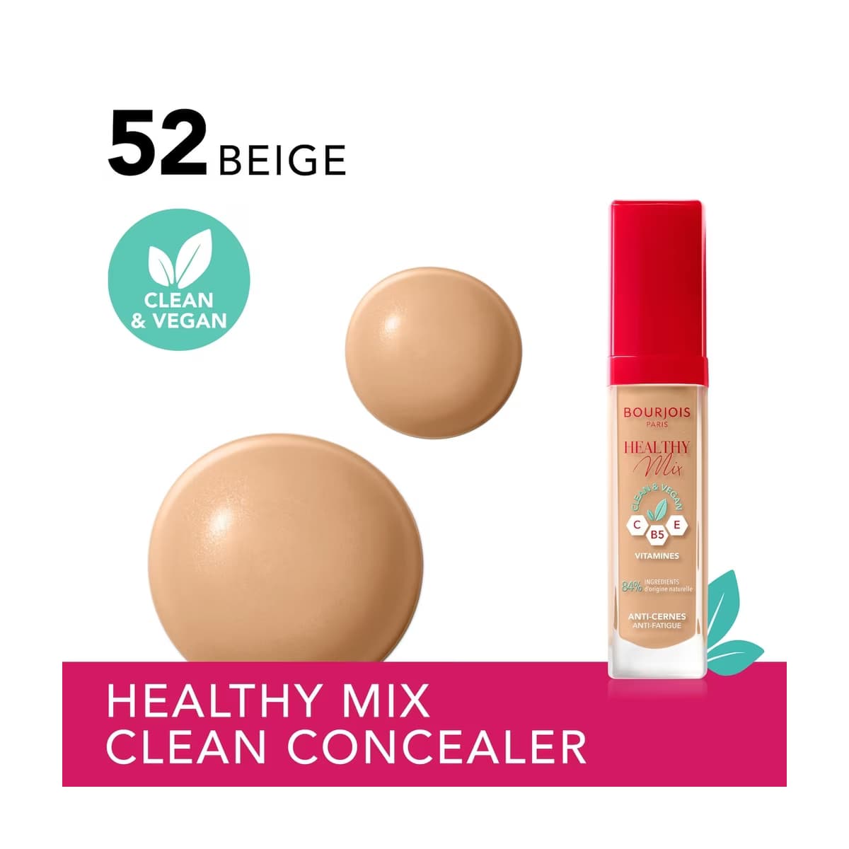 Bourjois Healthy Mix Clean Likit Kapatıcı 52 Beige